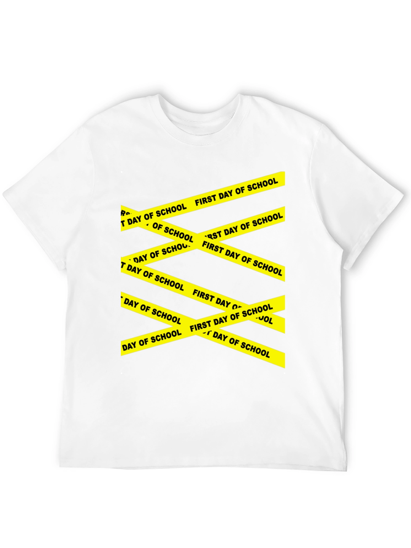 First Day of School Caution Tape T-Shirt