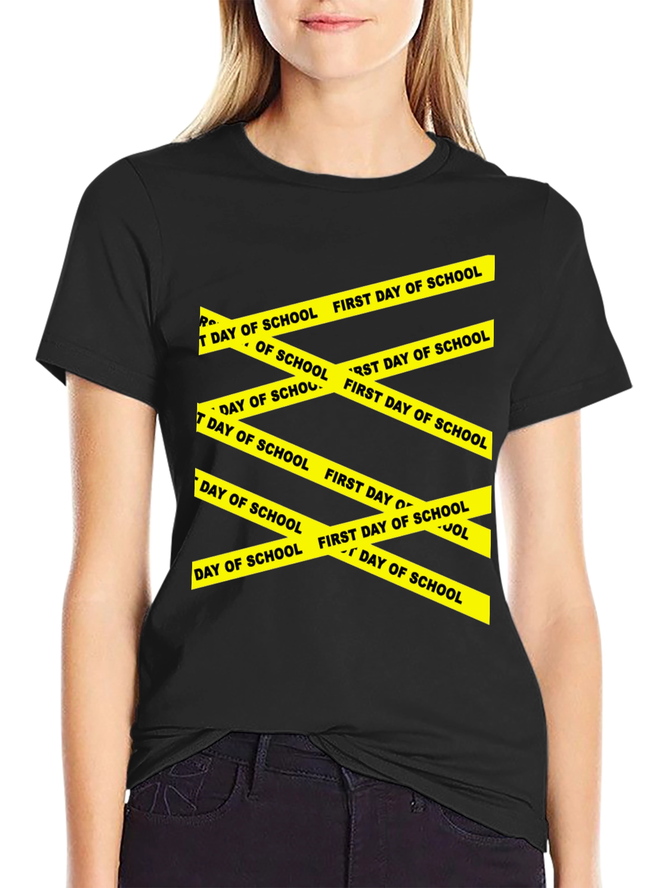 First Day of School Caution Tape T-Shirt