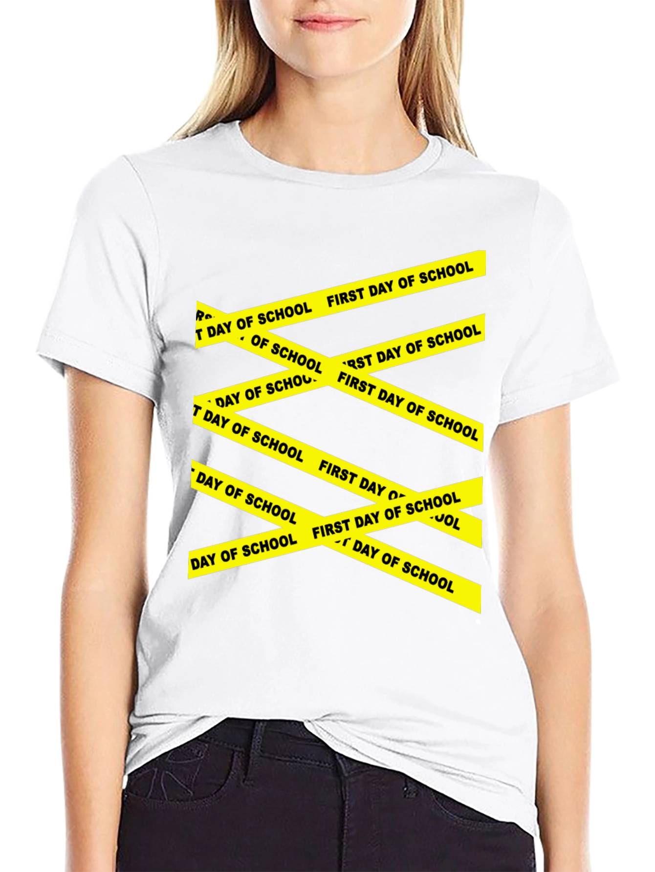 First Day of School Caution Tape T-Shirt