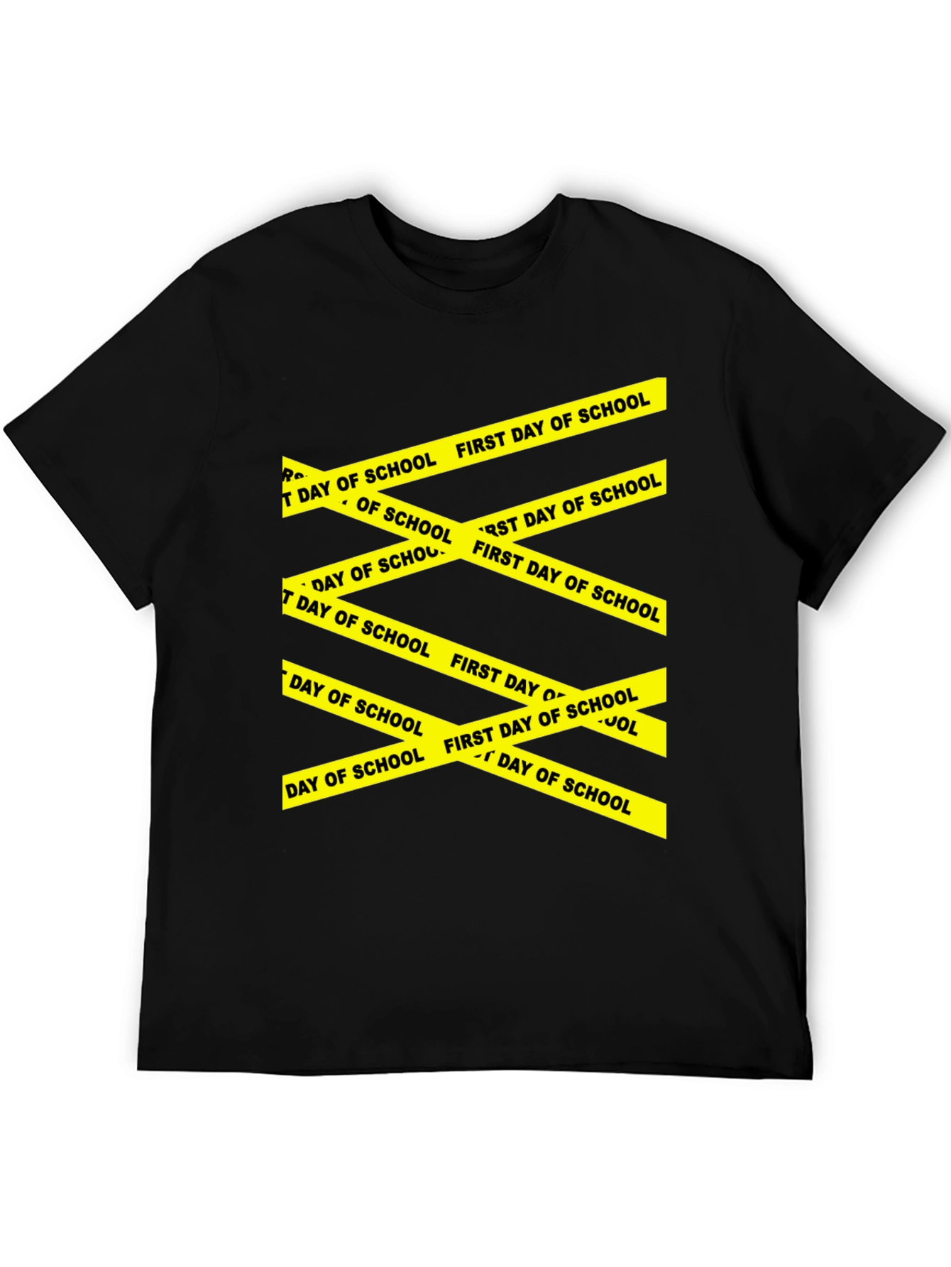 First Day of School Caution Tape T-Shirt