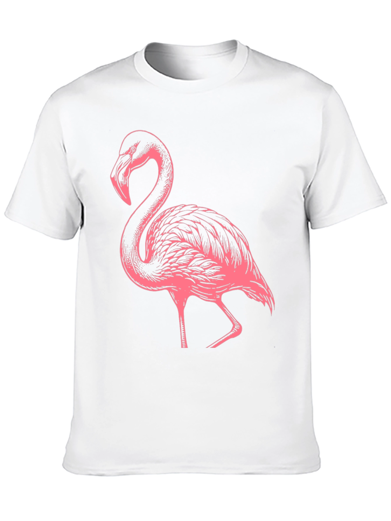 Flamingo Graphic Tee - Black Casual Shirt