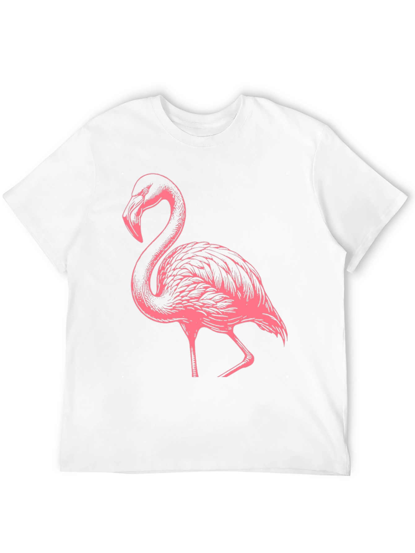Flamingo Graphic Tee - Black Casual Shirt