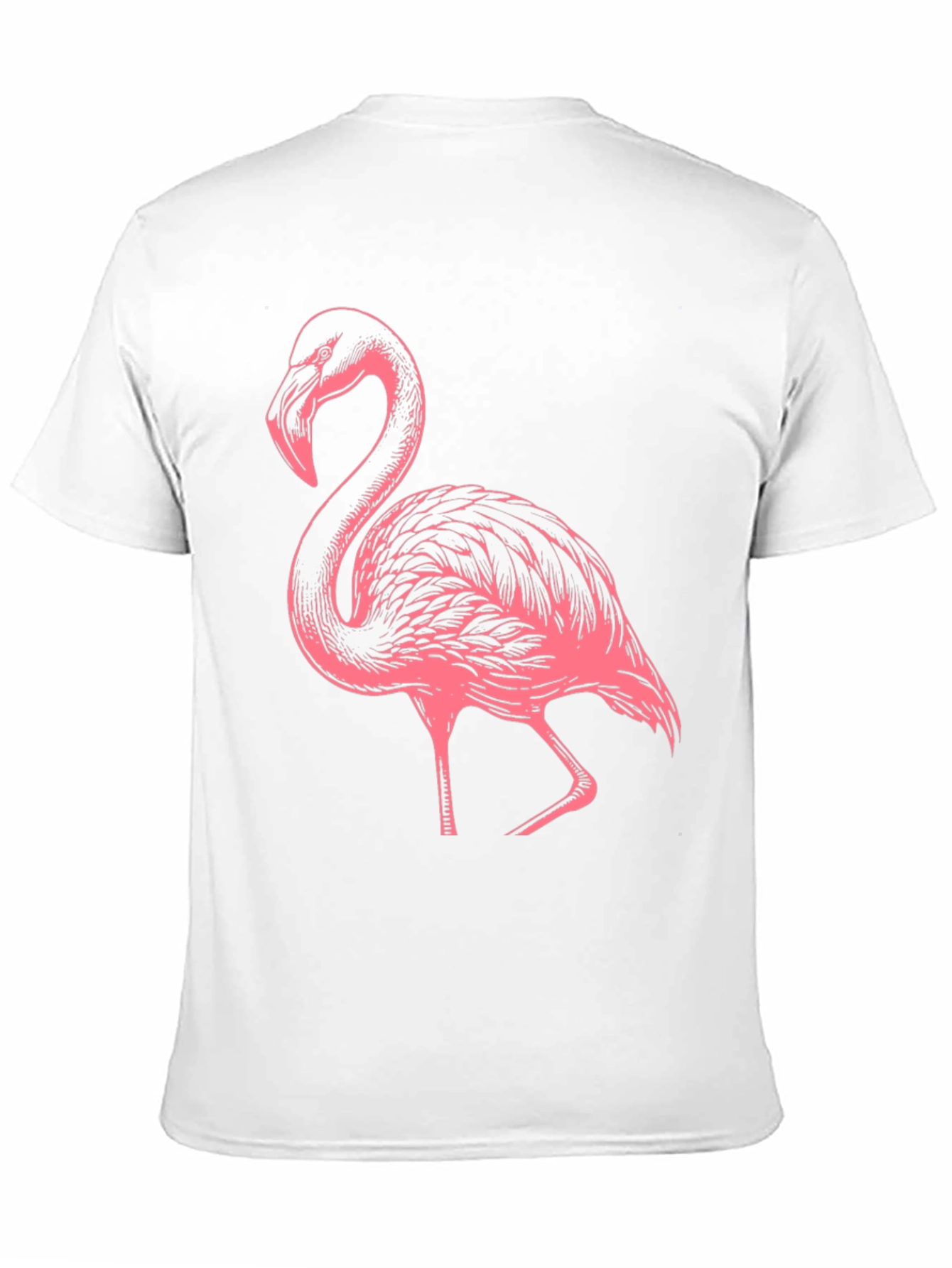 Flamingo Graphic Tee - Black Casual Shirt
