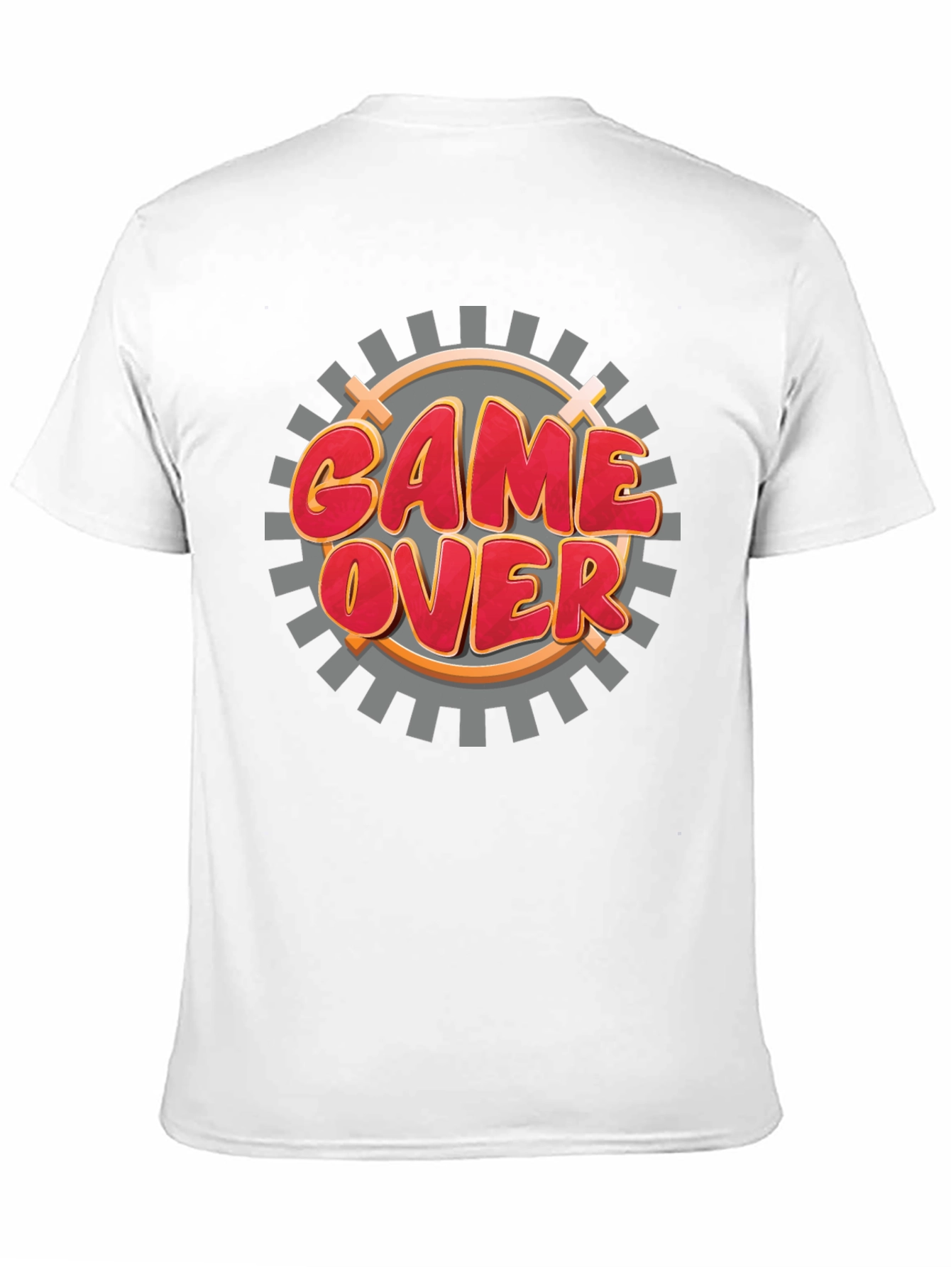 Game Over Graphic Black T-Shirt for Gamers
