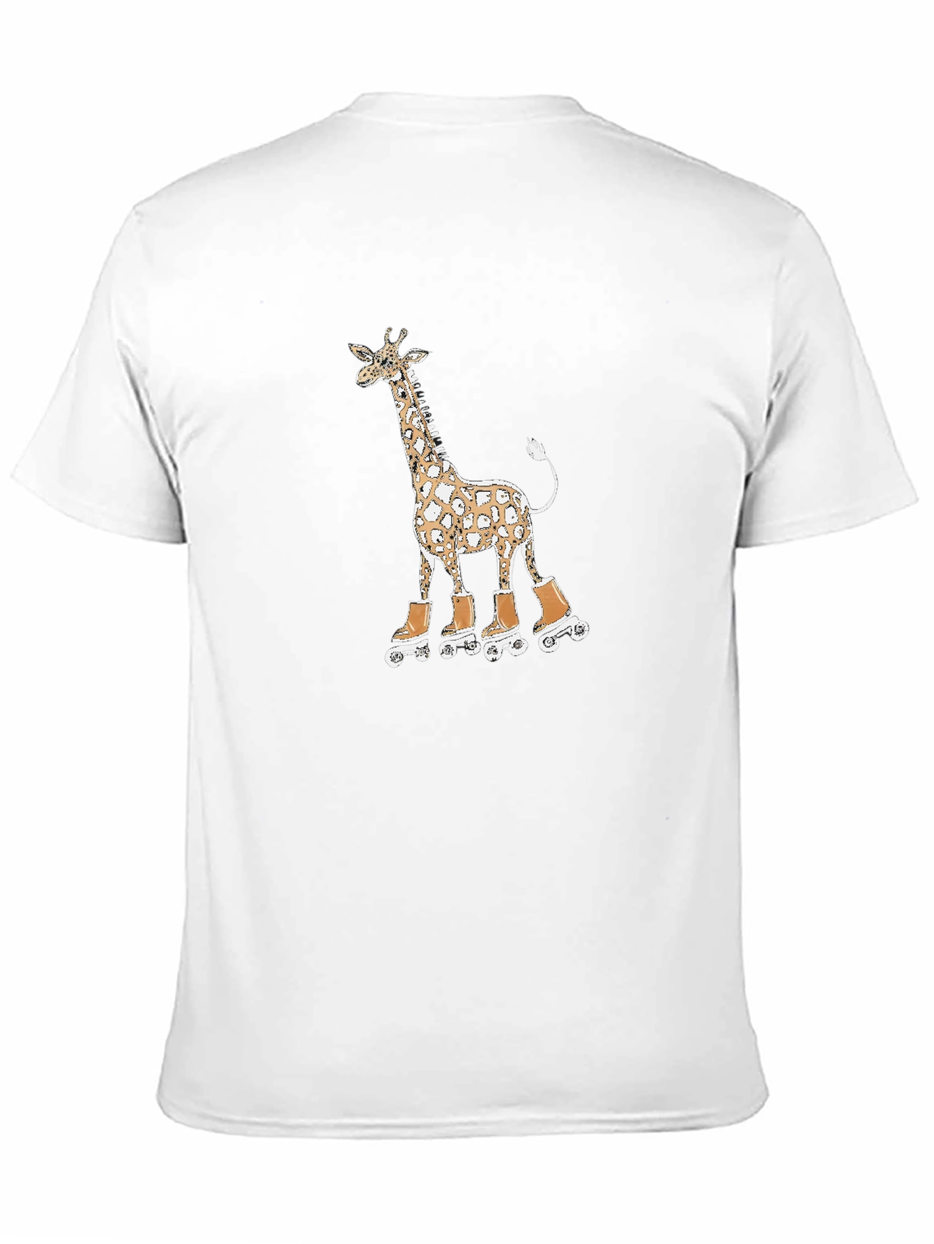 Giraffe on Roller Skates Graphic Tee