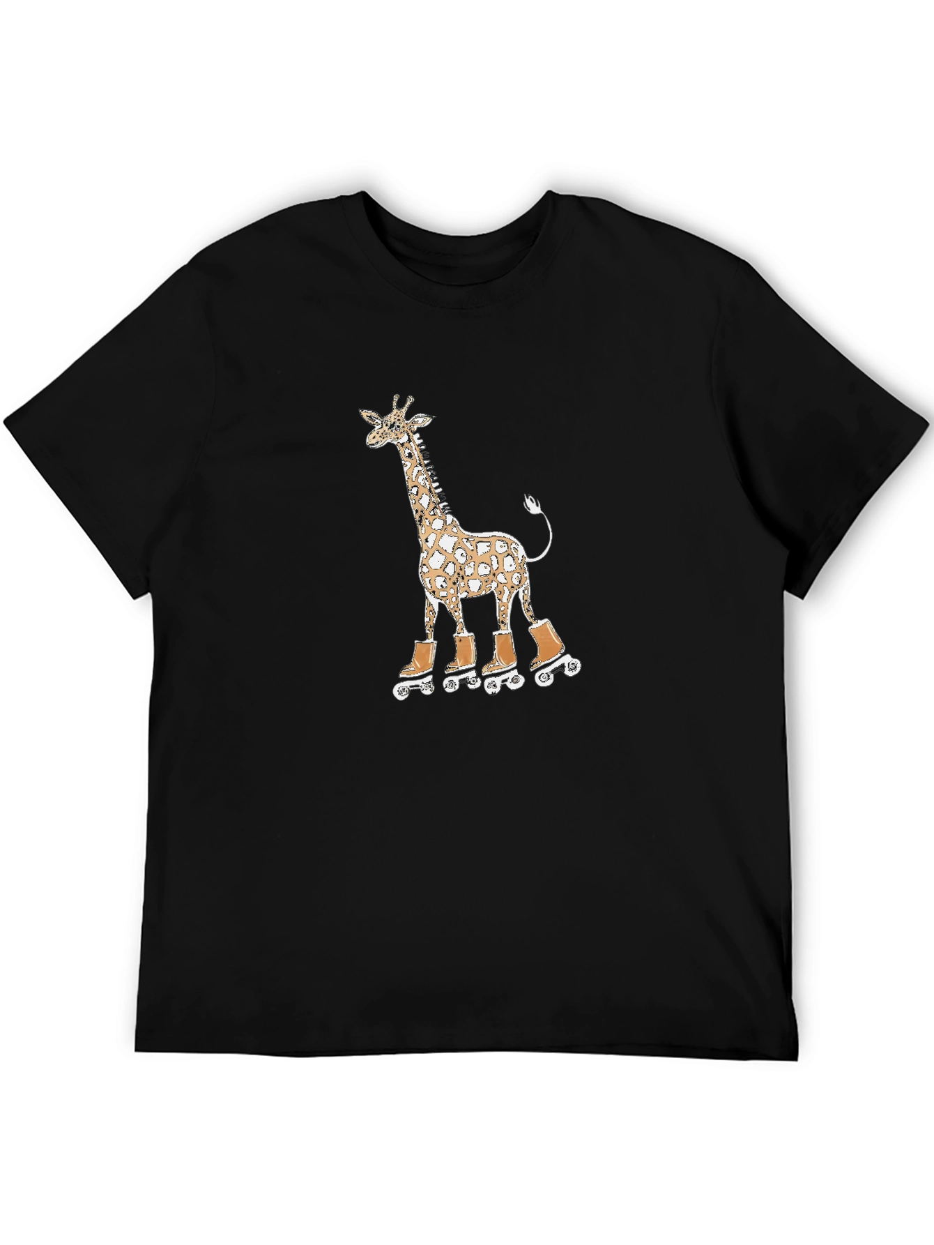 Giraffe on Roller Skates Graphic Tee