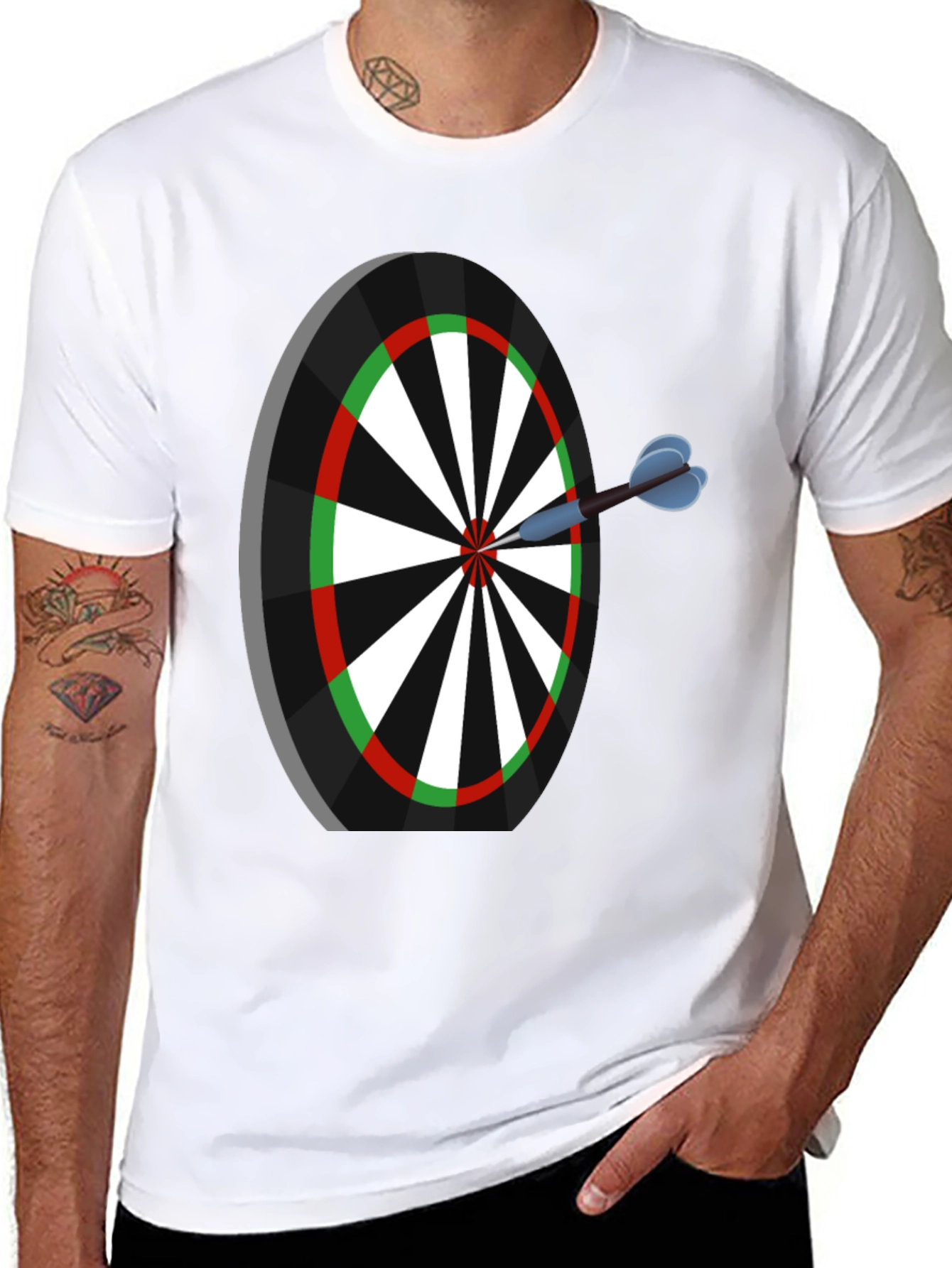 Dartboard T-Shirt - Bullseye Graphic Tee