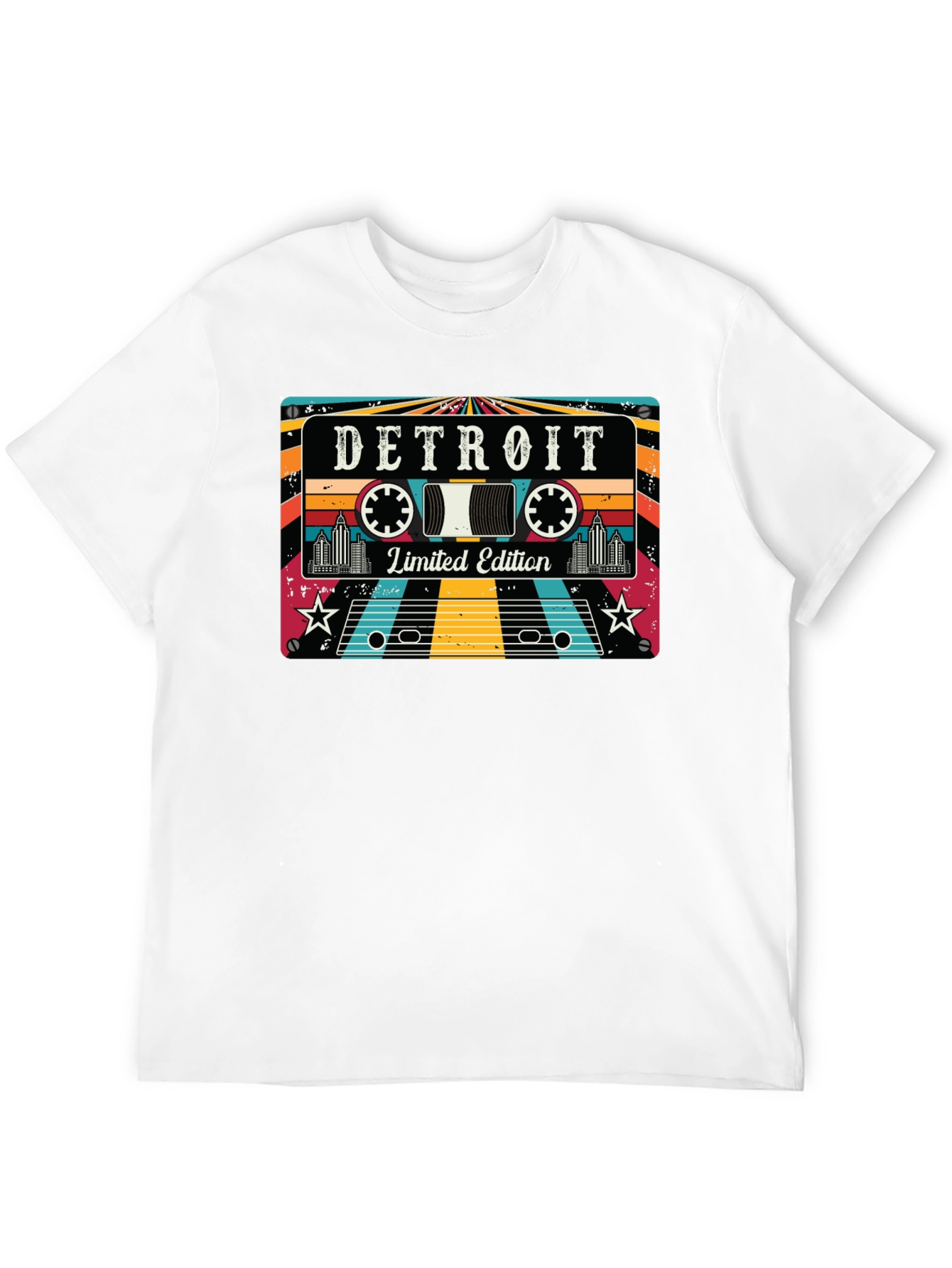 Detroit Limited Edition Retro Cassette Tape T-Shirt