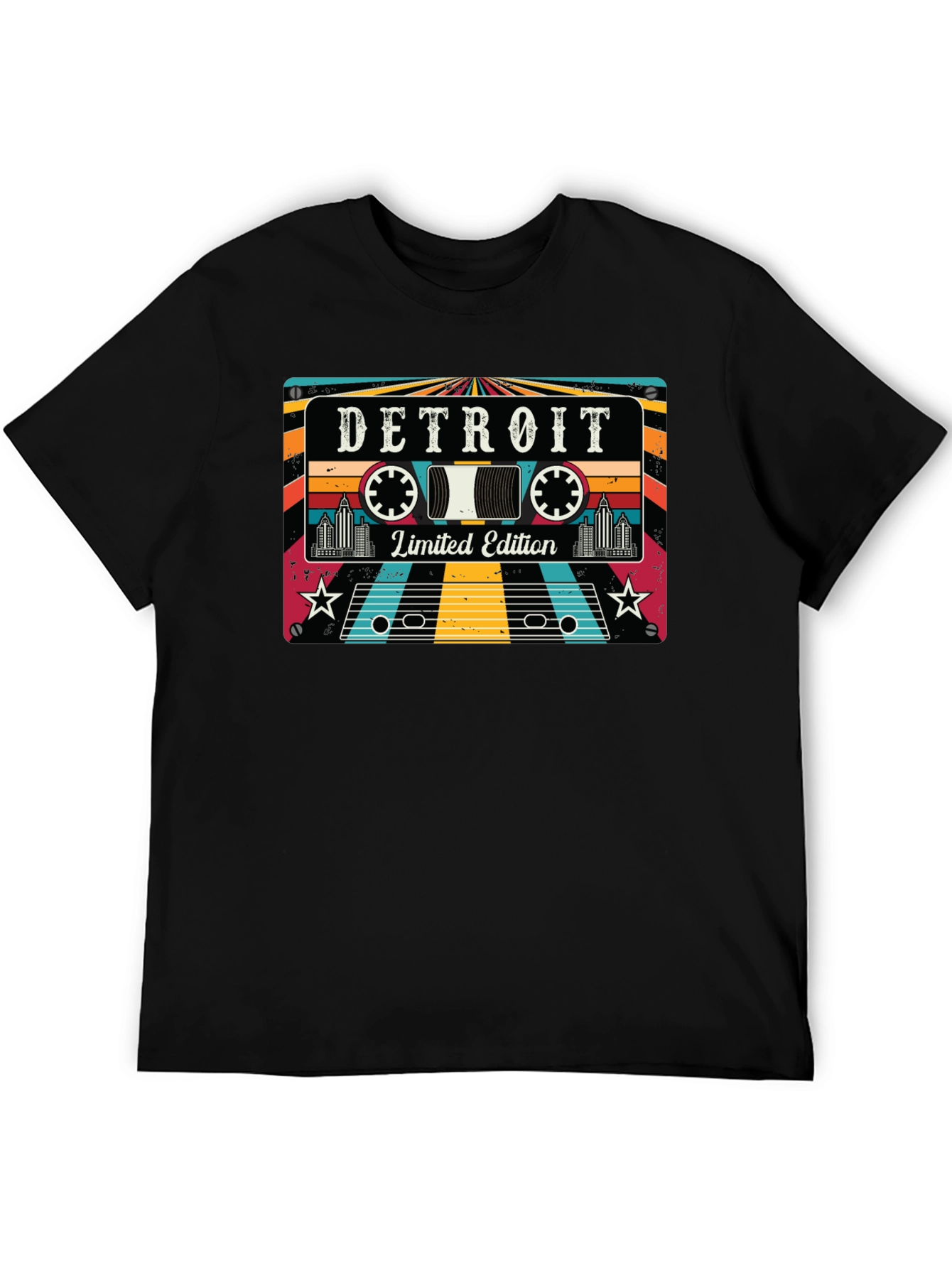Detroit Limited Edition Retro Cassette Tape T-Shirt