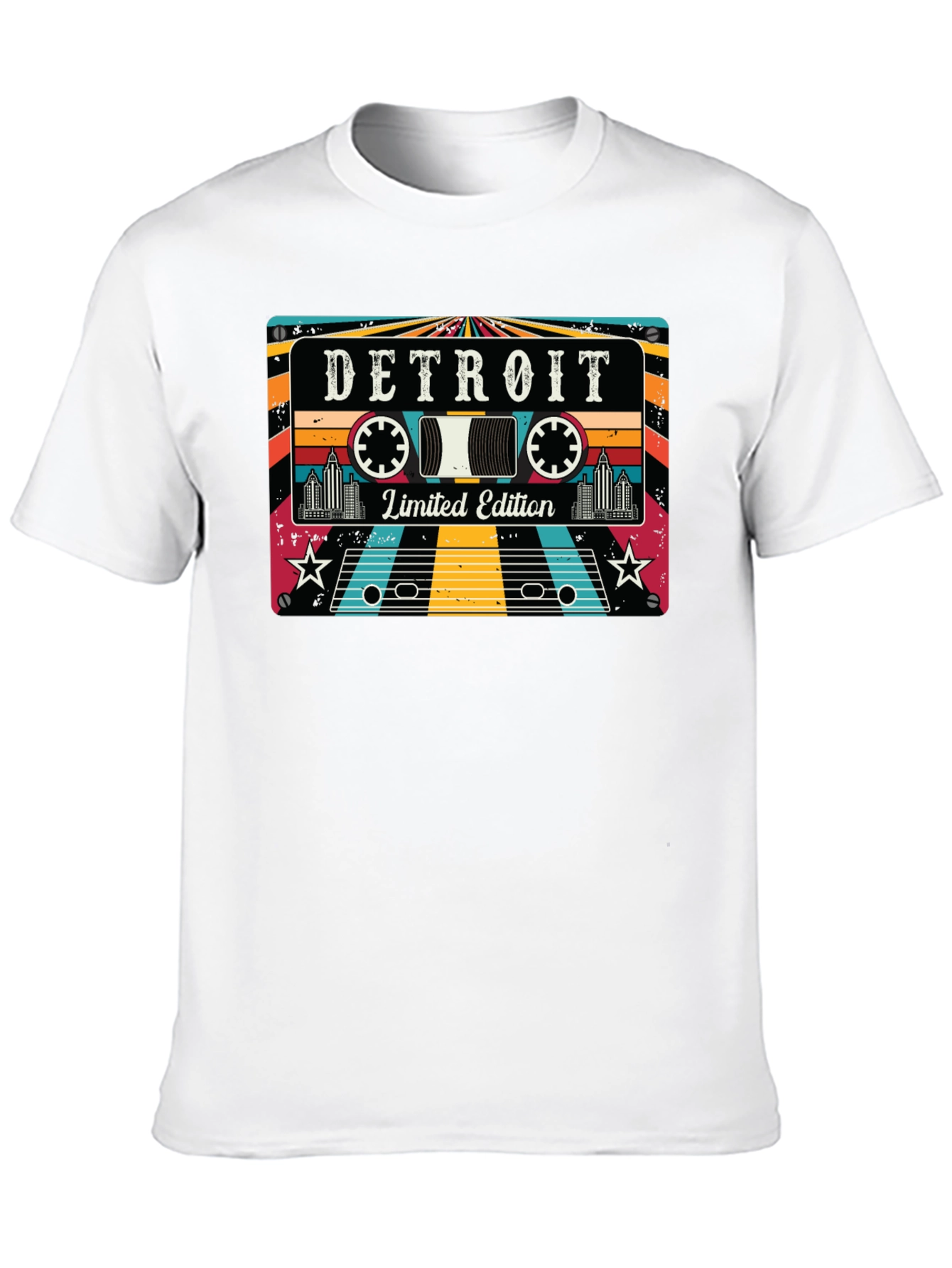 Detroit Limited Edition Retro Cassette Tape T-Shirt