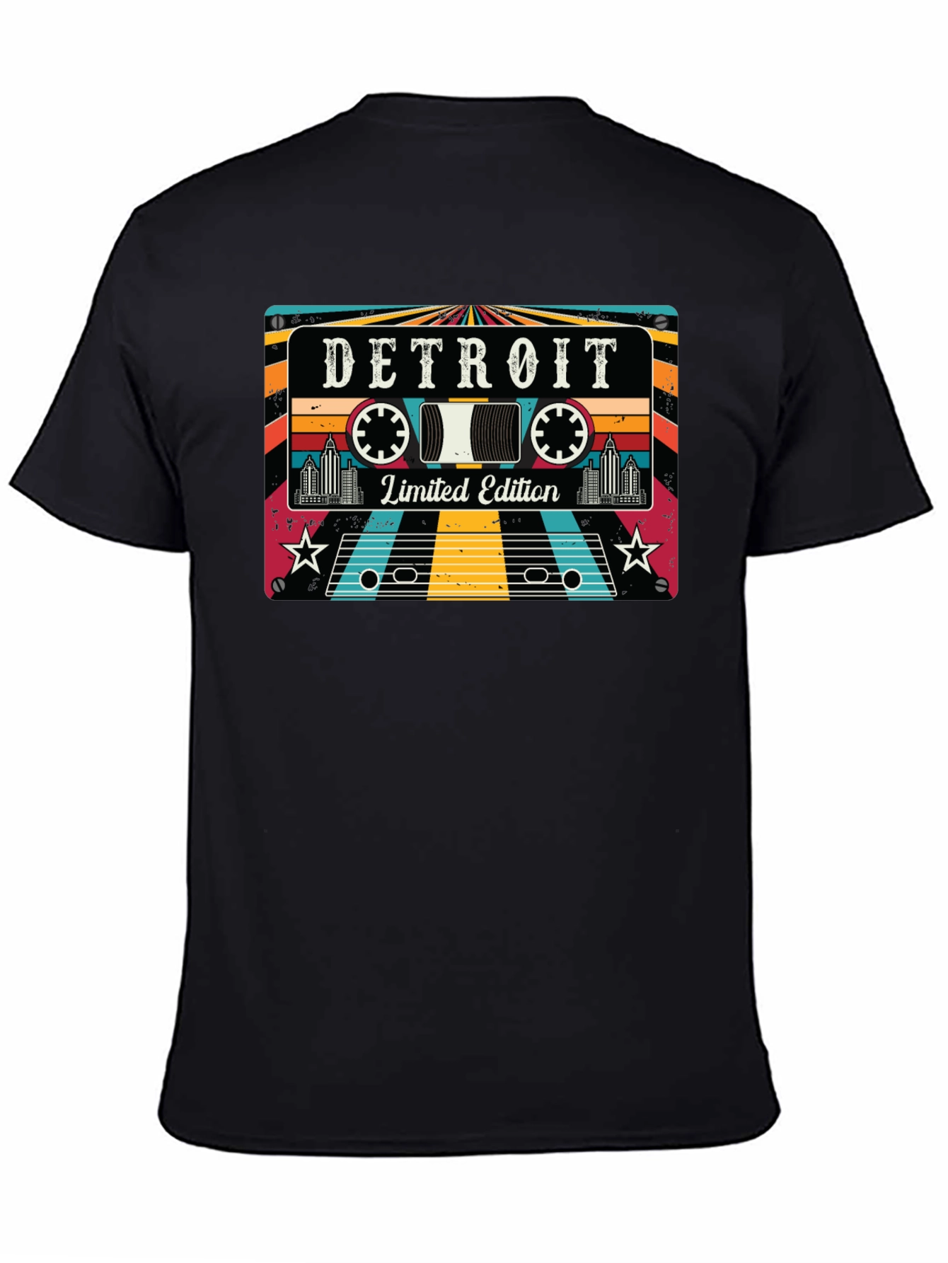 Detroit Limited Edition Retro Cassette Tape T-Shirt