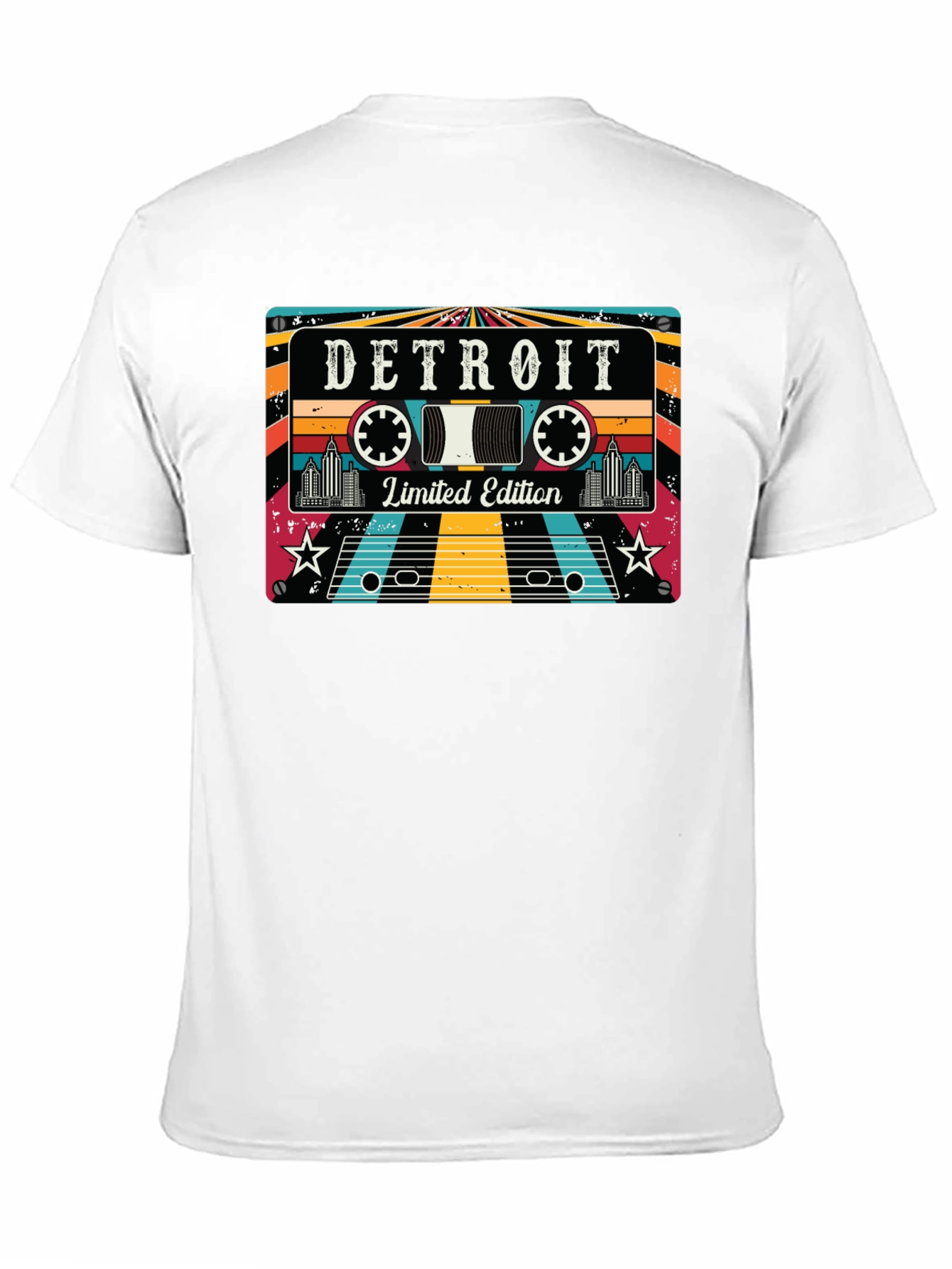Detroit Limited Edition Retro Cassette Tape T-Shirt