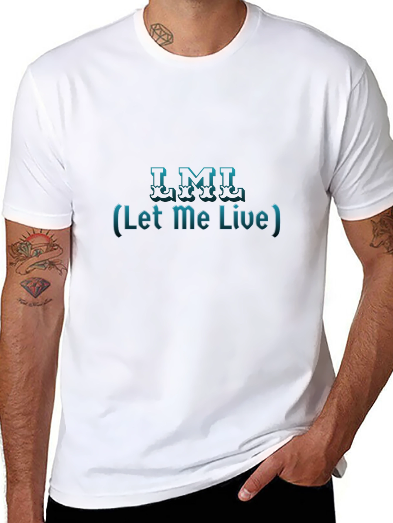 LML Let Me Live Black T-Shirt