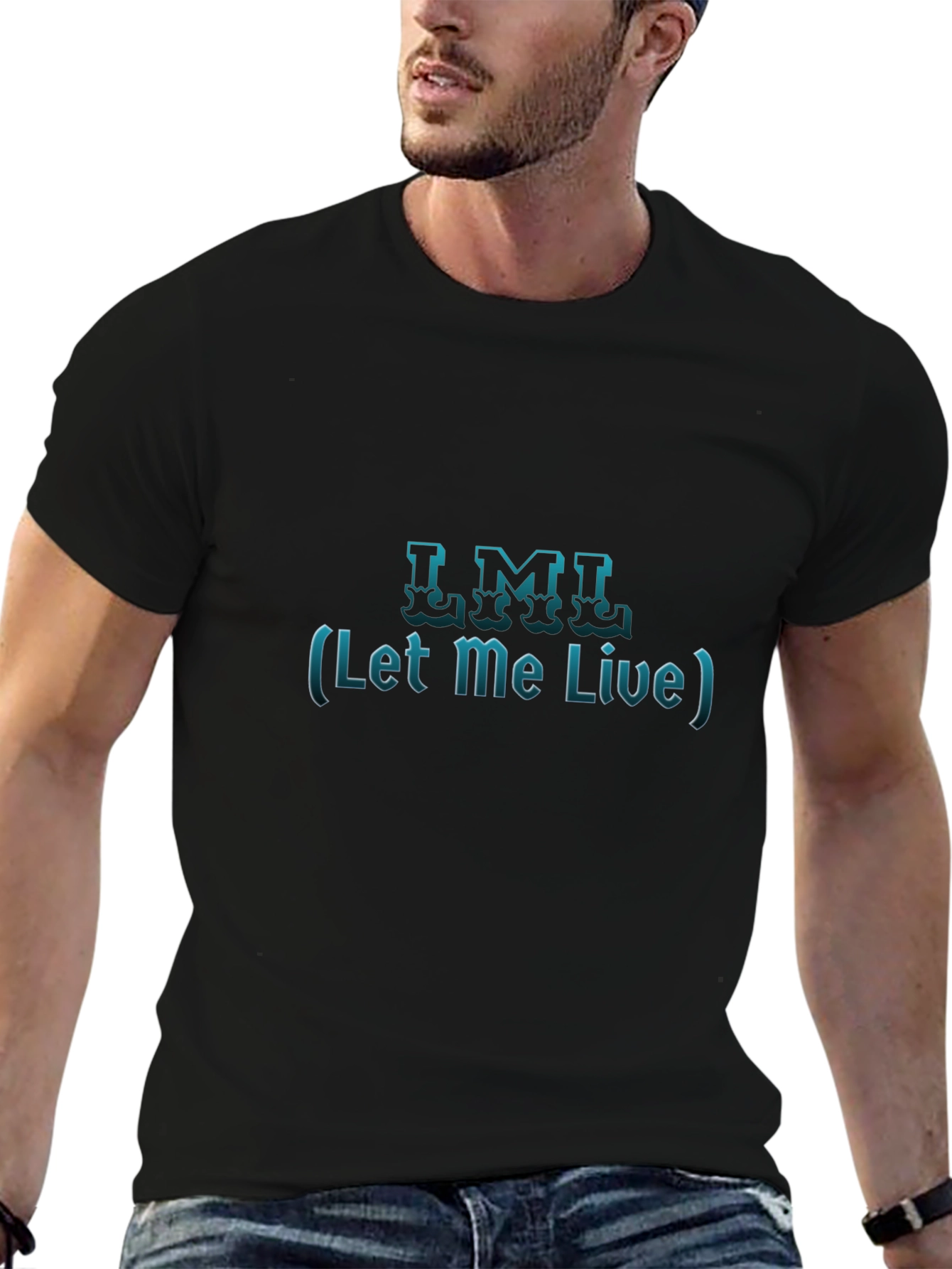 LML Let Me Live Black T-Shirt