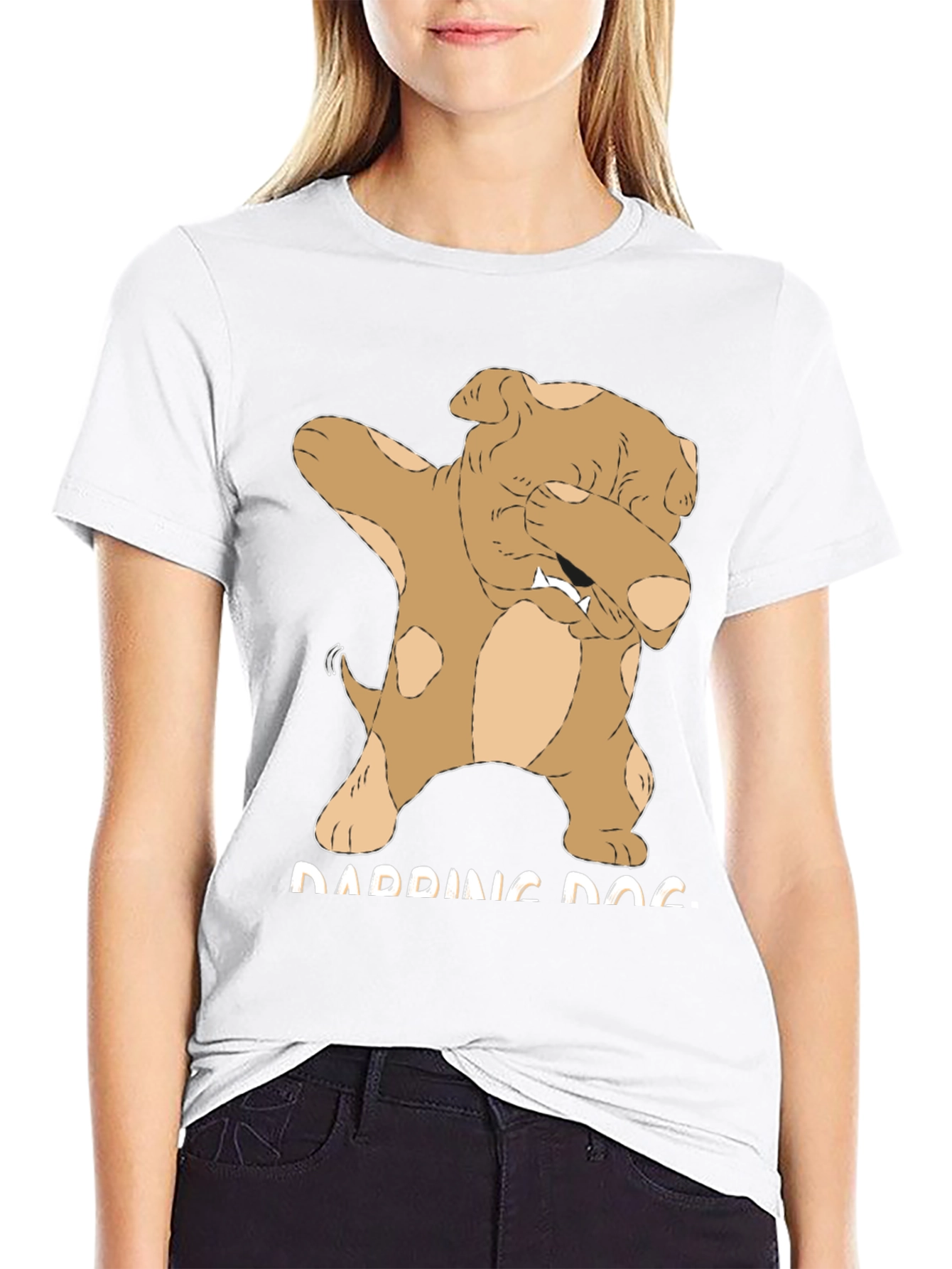 Dabbing Dog Graphic Tee