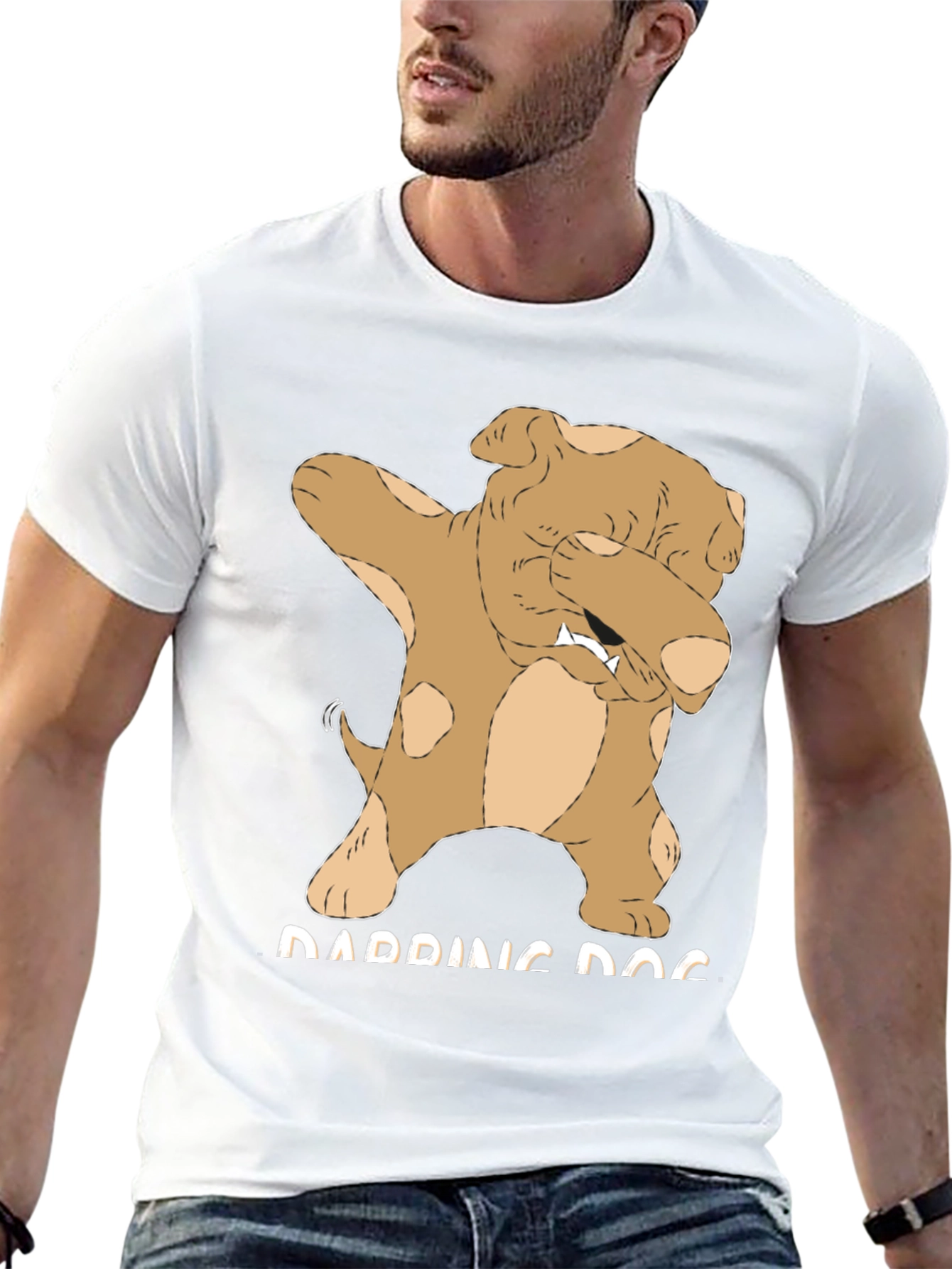 Dabbing Dog Graphic Tee