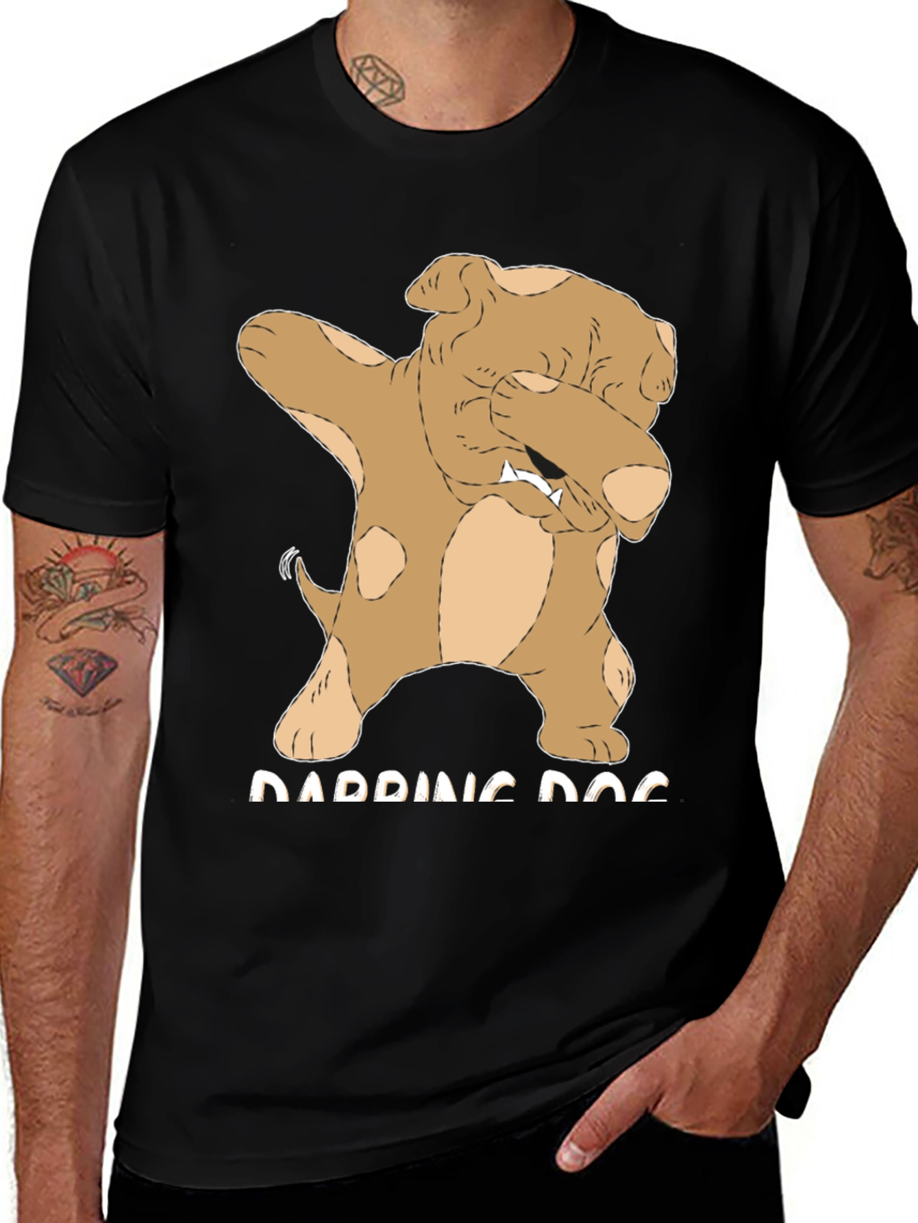 Dabbing Dog Graphic Tee