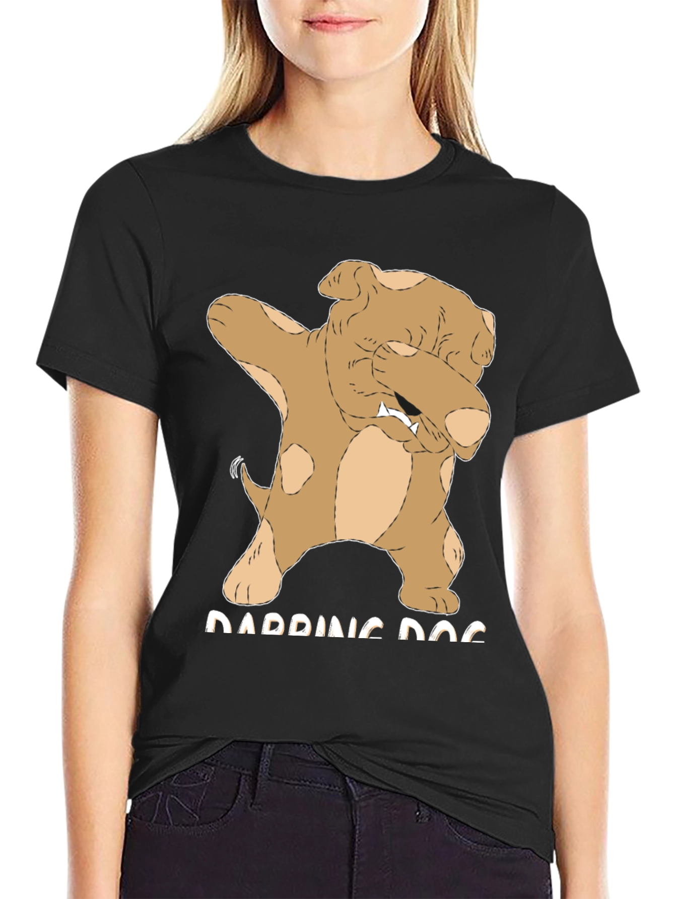 Dabbing Dog Graphic Tee