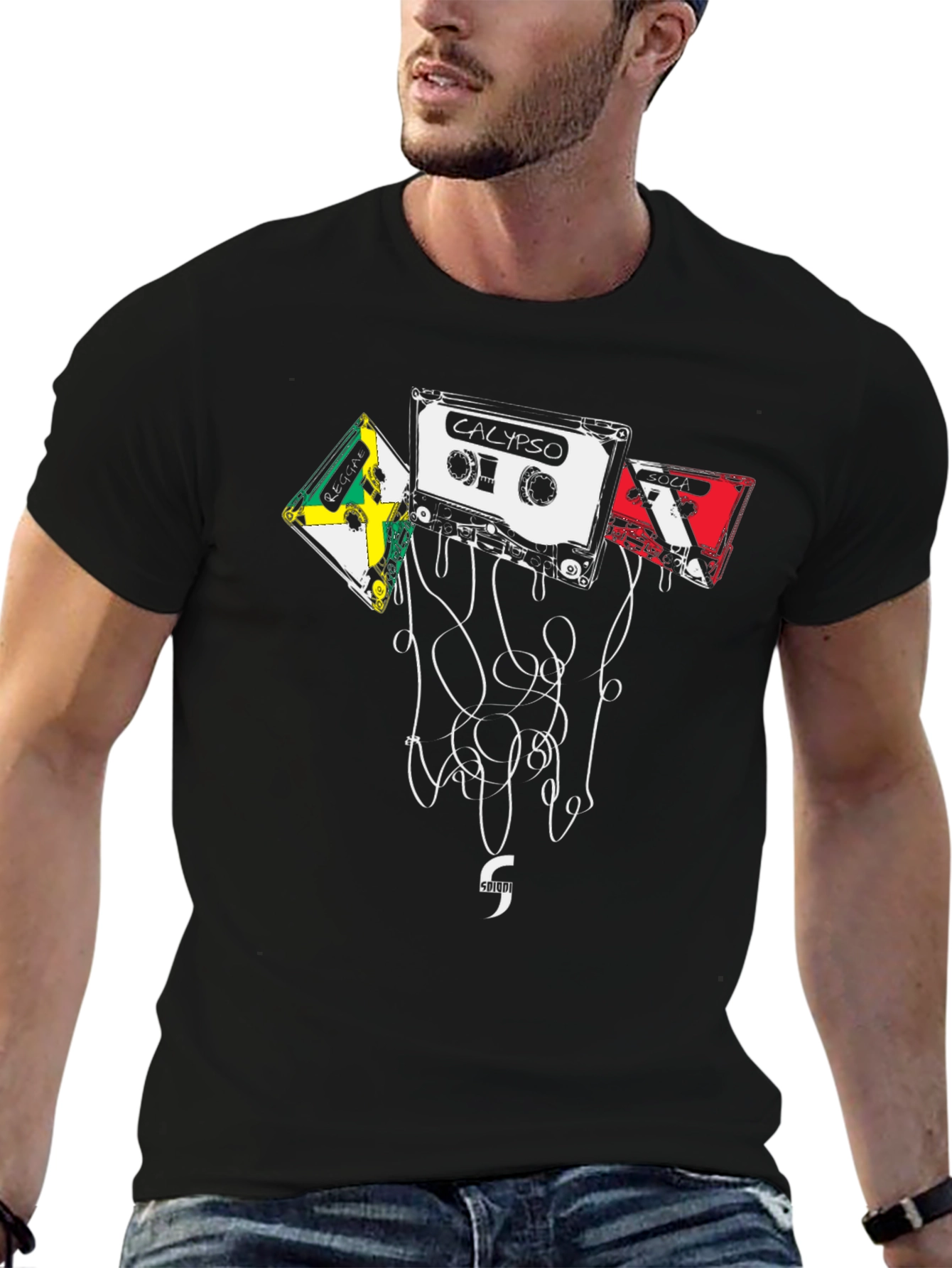 Calypso Cassette Tape Graphic Tee - Retro Music Vibes