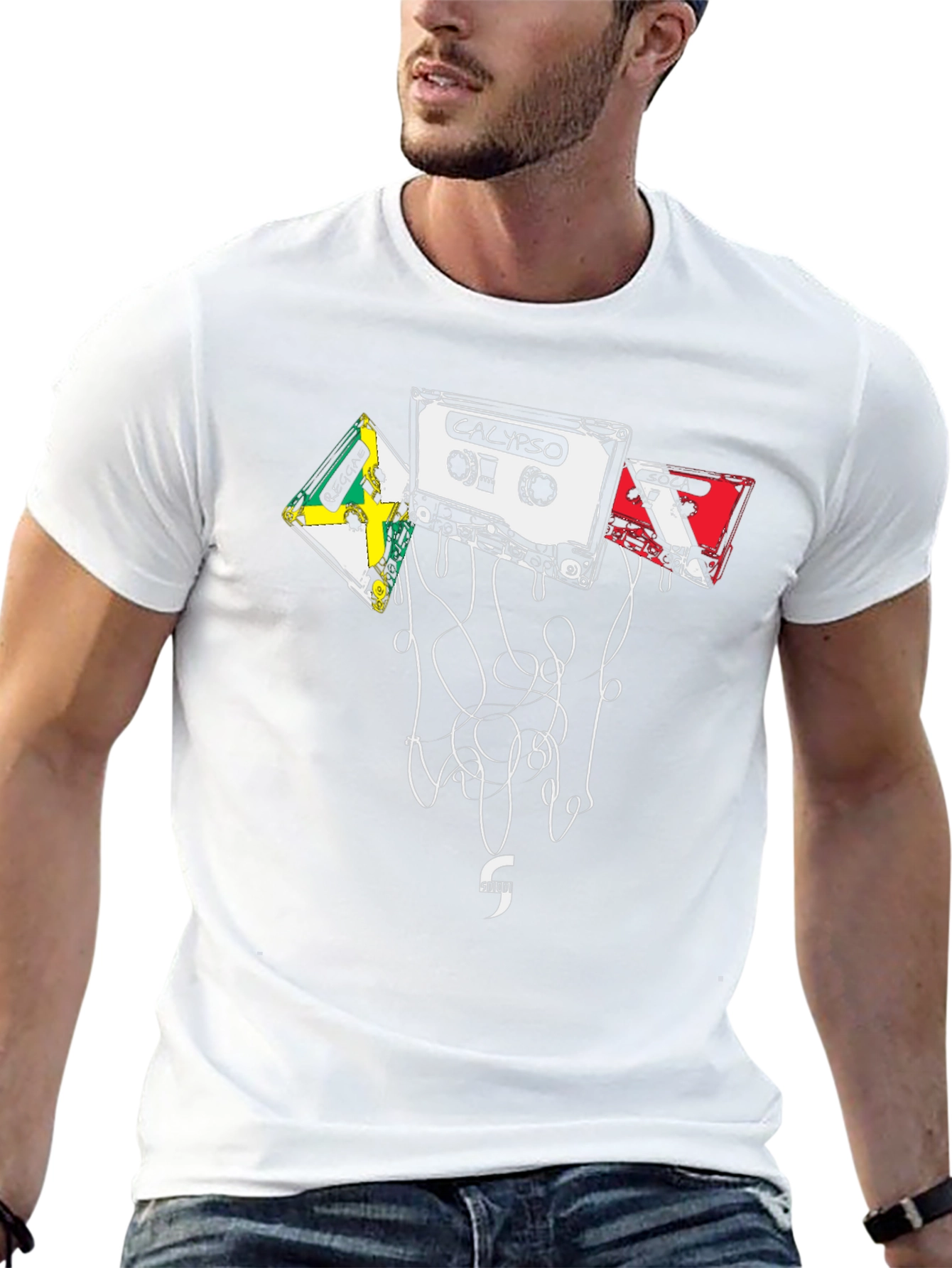 Calypso Cassette Tape Graphic Tee - Retro Music Vibes