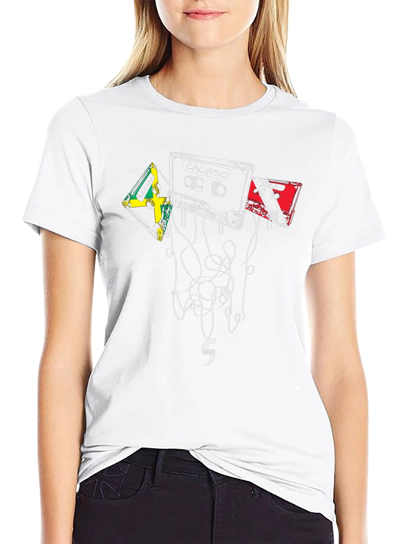Calypso Cassette Tape Graphic Tee - Retro Music Vibes