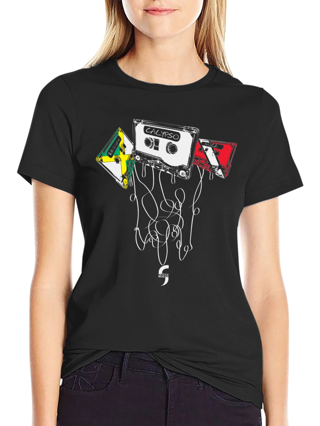 Calypso Cassette Tape Graphic Tee - Retro Music Vibes