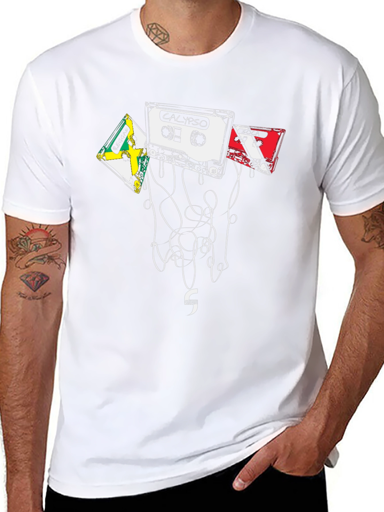 Calypso Cassette Tape Graphic Tee - Retro Music Vibes