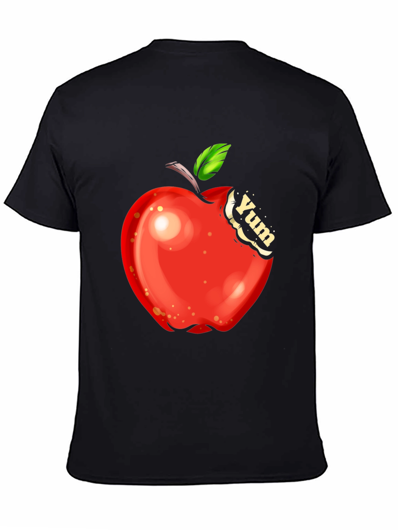 Yum Apple Graphic Tee - Bite into Style!
