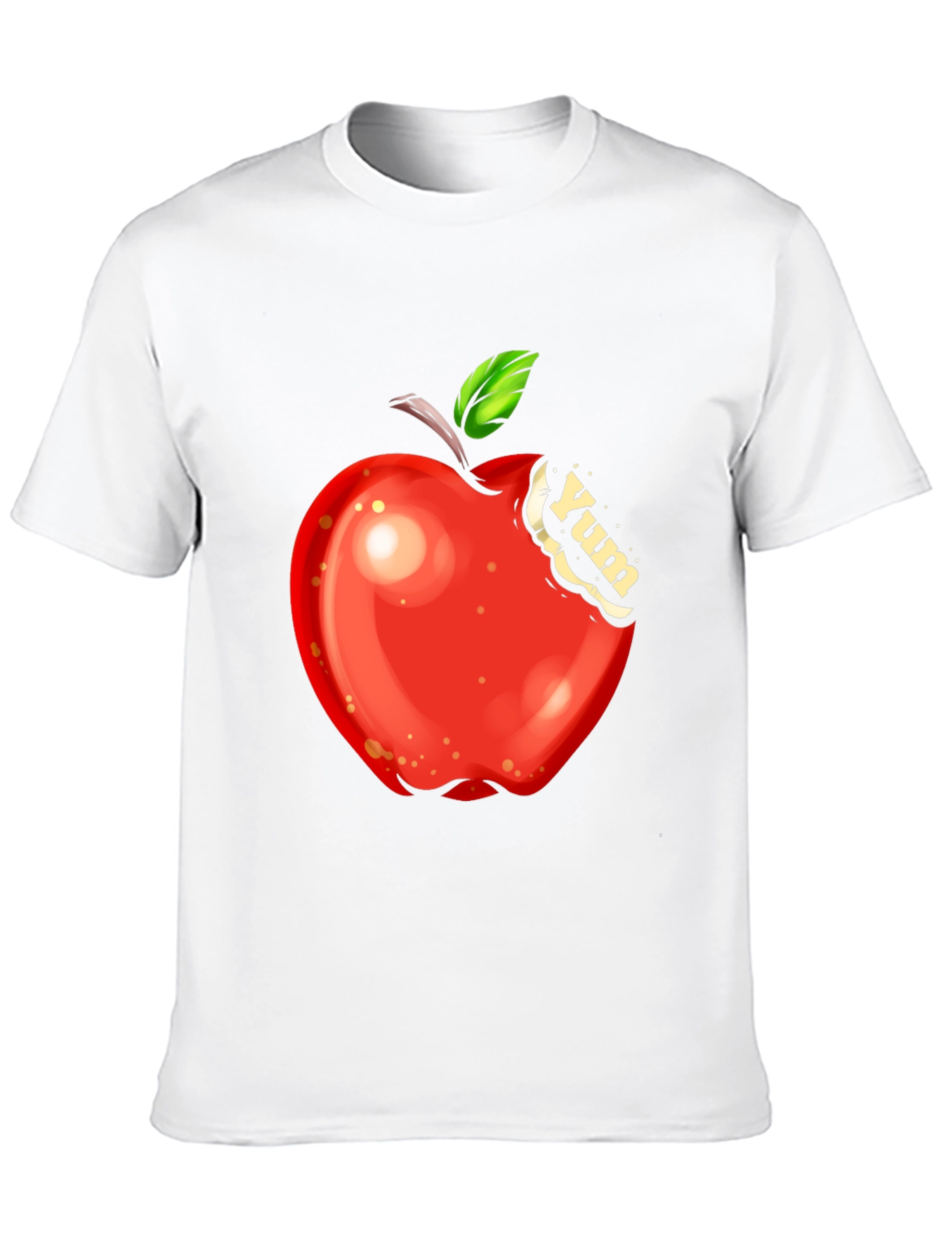 Yum Apple Graphic Tee - Bite into Style!