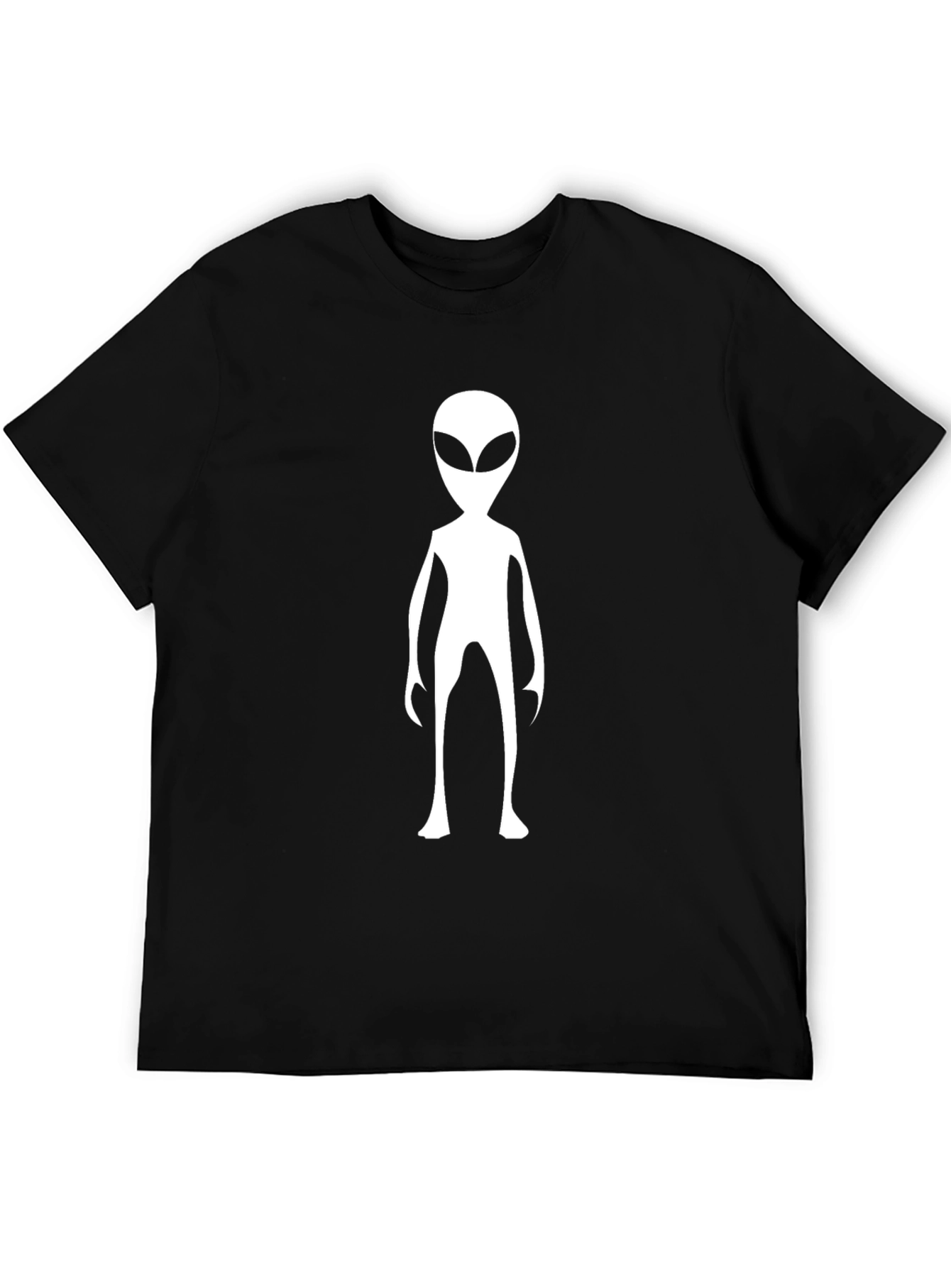 Alien Graphic T-Shirt - Black Crew Neck Tee