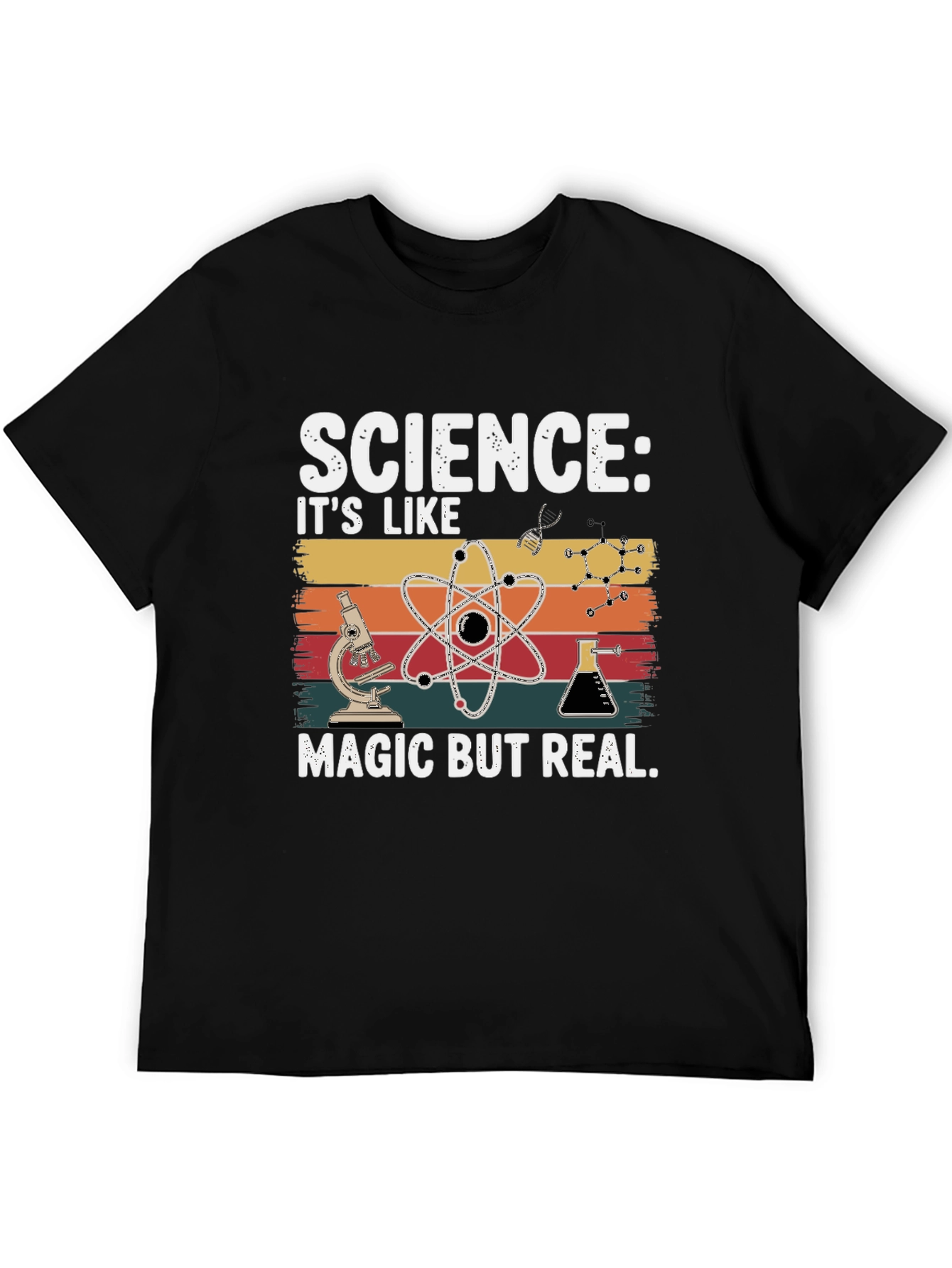 Science: Its Like Magic But Real Black T-Shirt