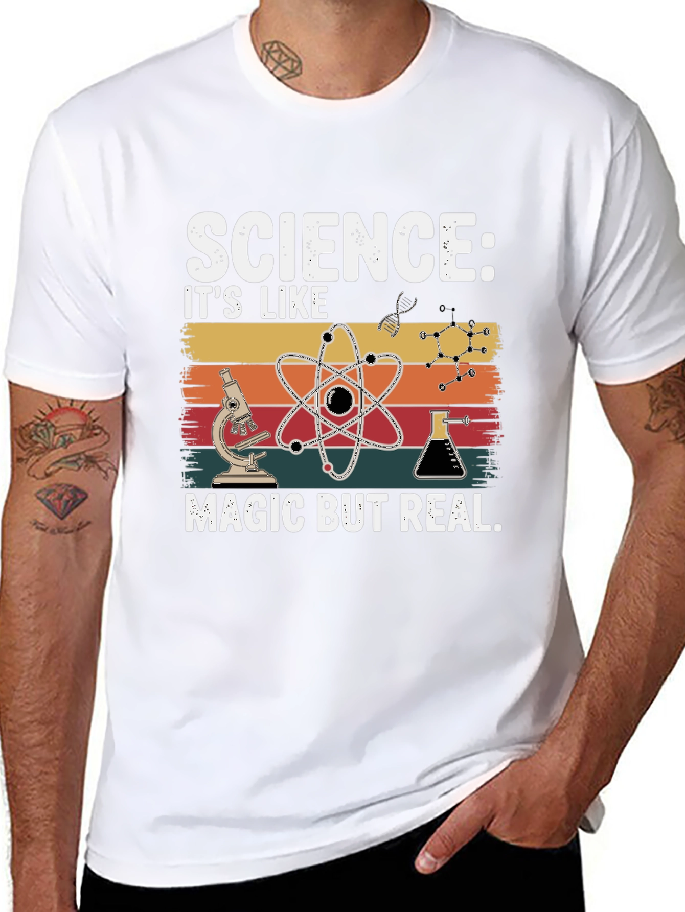 Science: Its Like Magic But Real Black T-Shirt