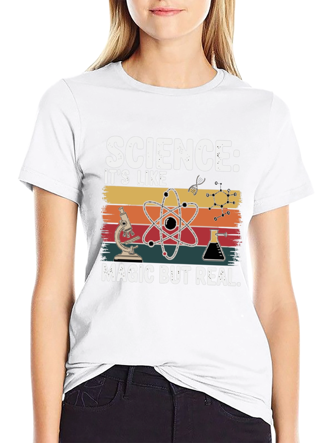 Science: Its Like Magic But Real Black T-Shirt