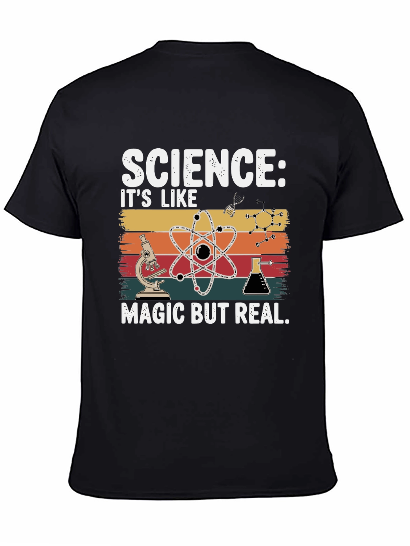 Science: Its Like Magic But Real Black T-Shirt