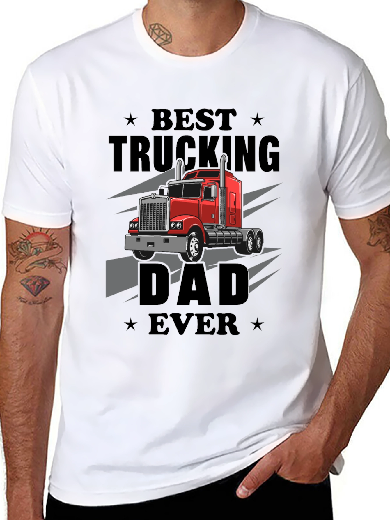 Best Trucking Dad Ever T-Shirt