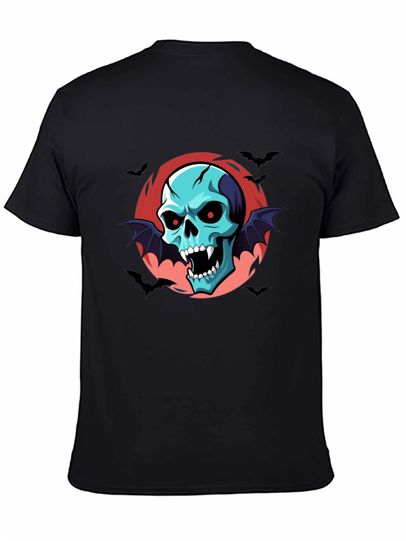 Skull Vampire Bats T-Shirt - Halloween Style