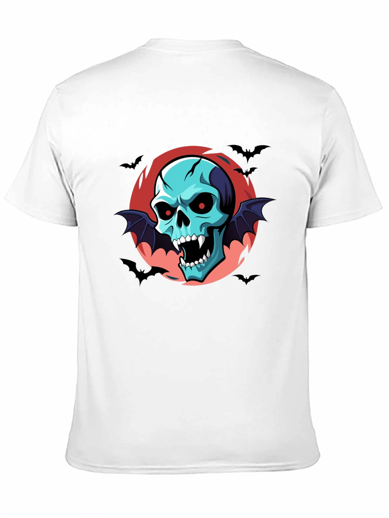 Skull Vampire Bats T-Shirt - Halloween Style