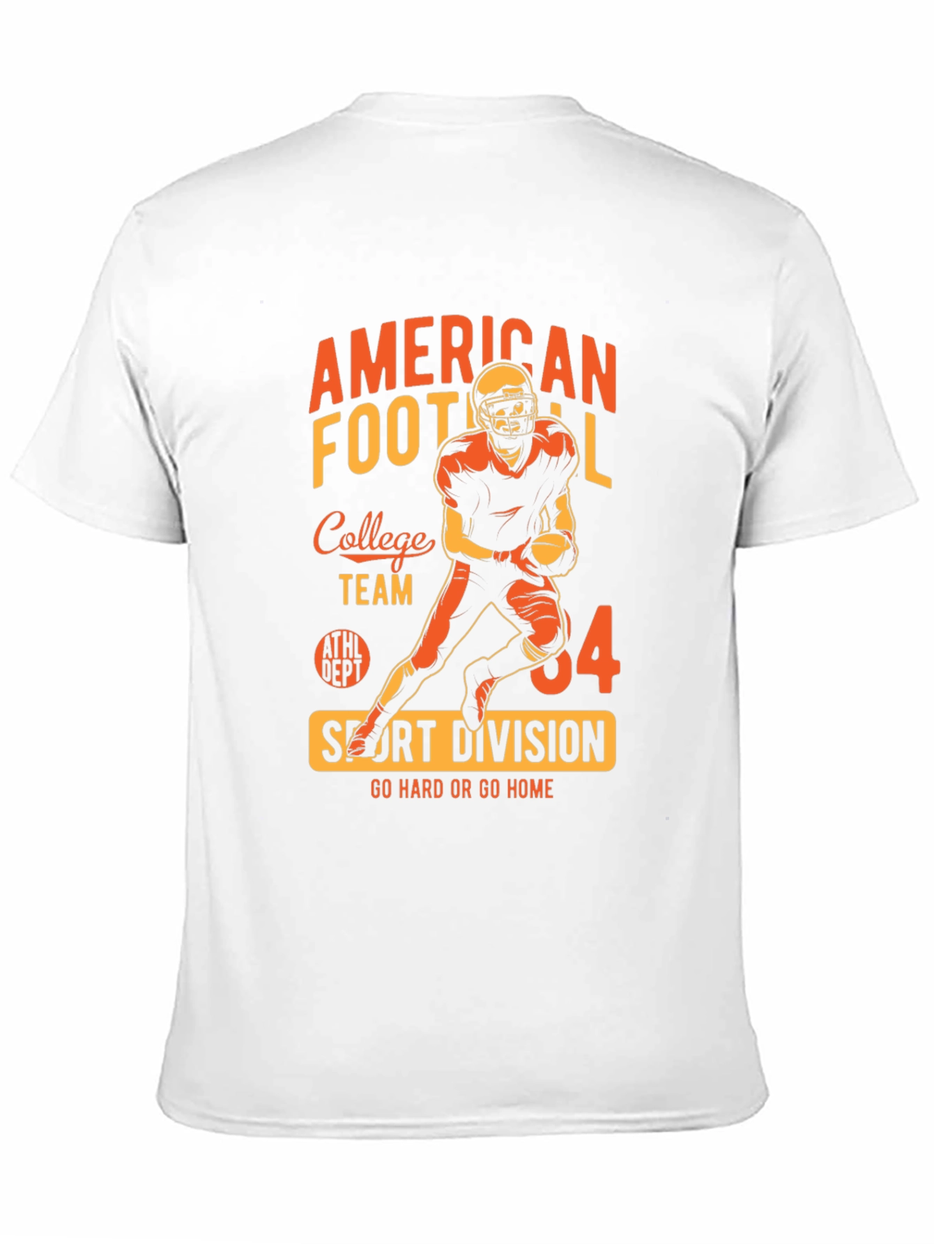 American Football Graphic Black T-Shirt