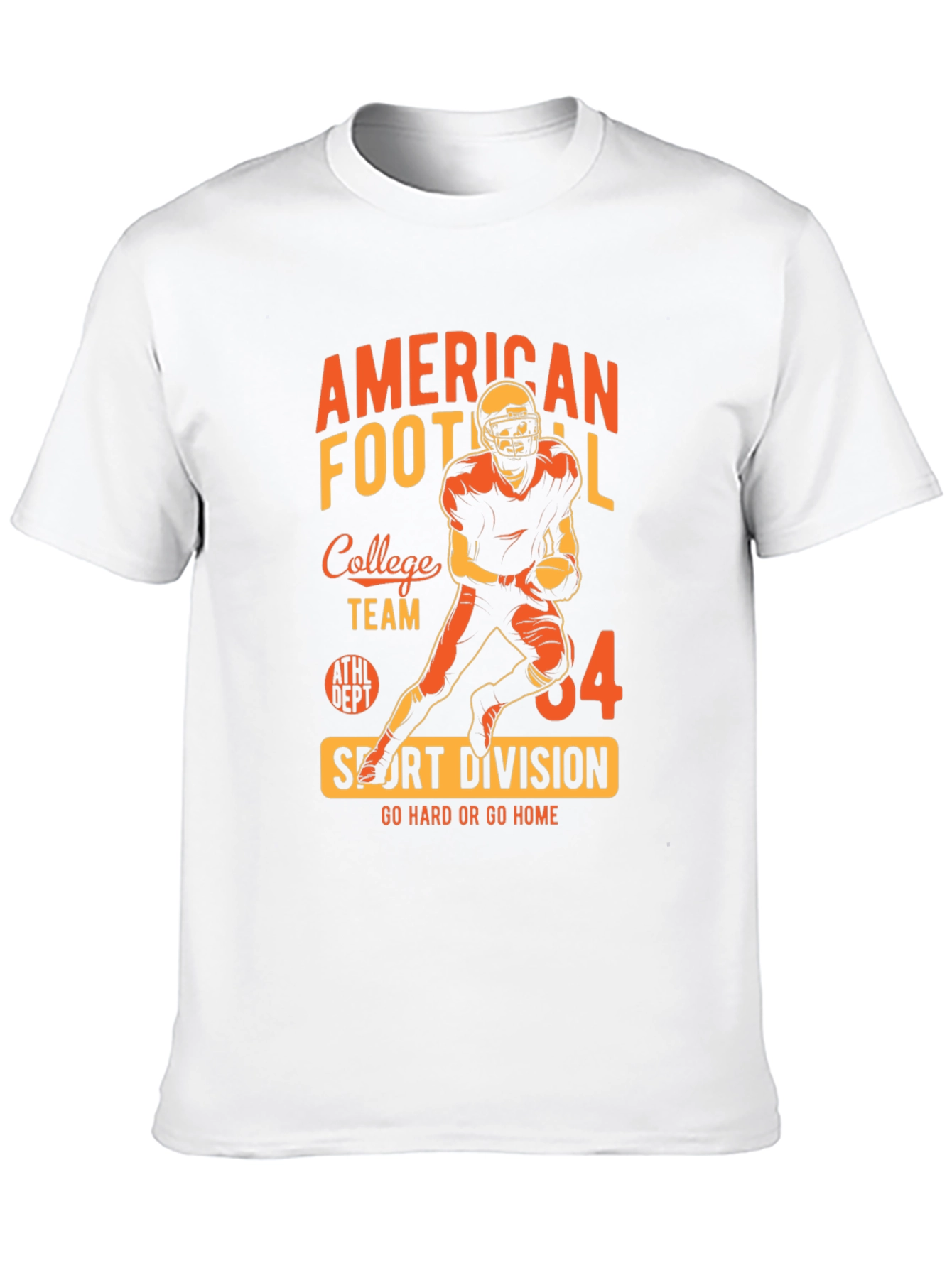 American Football Graphic Black T-Shirt