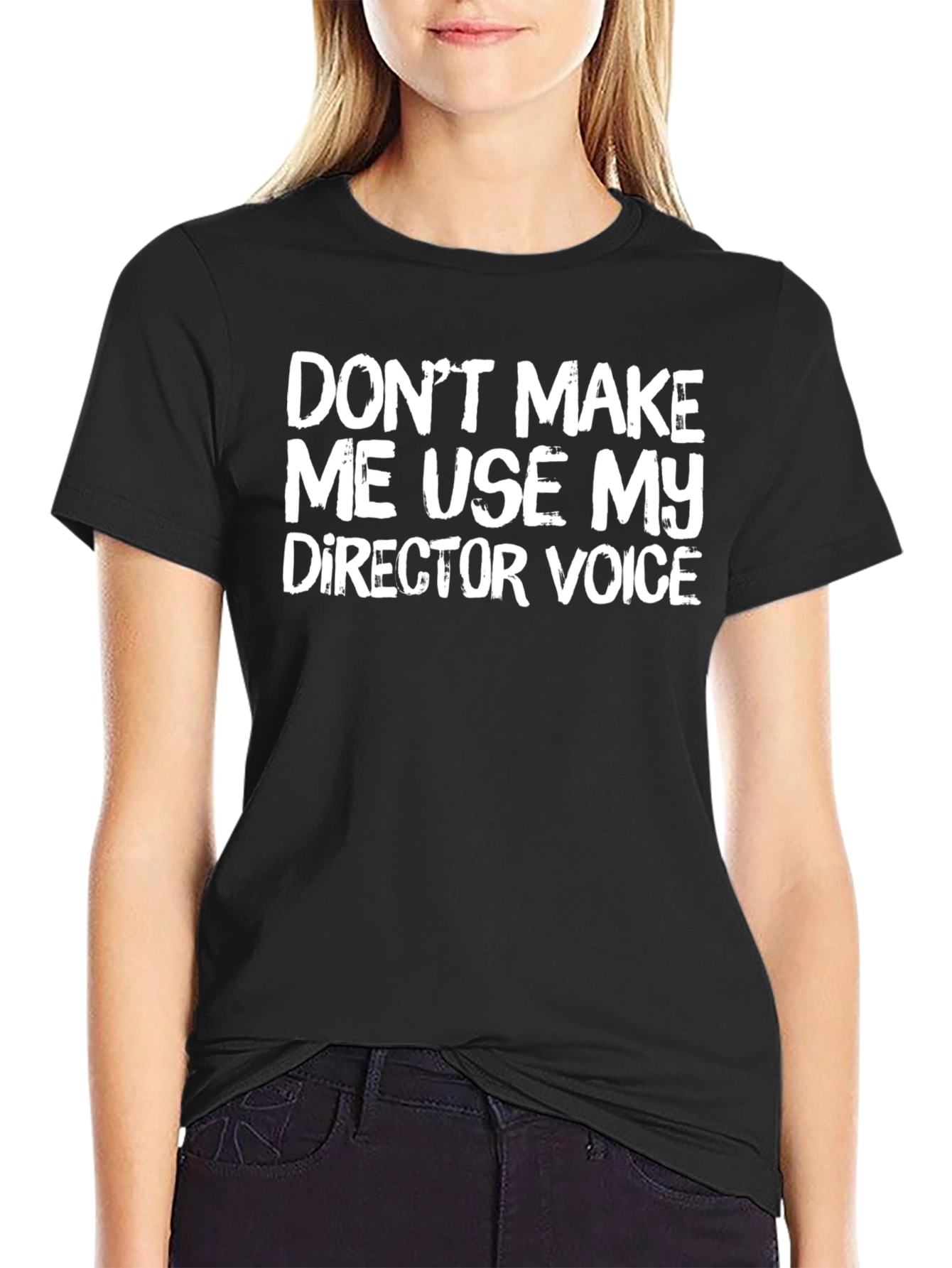 Director Voice T-Shirt - Funny Crew Neck Tee