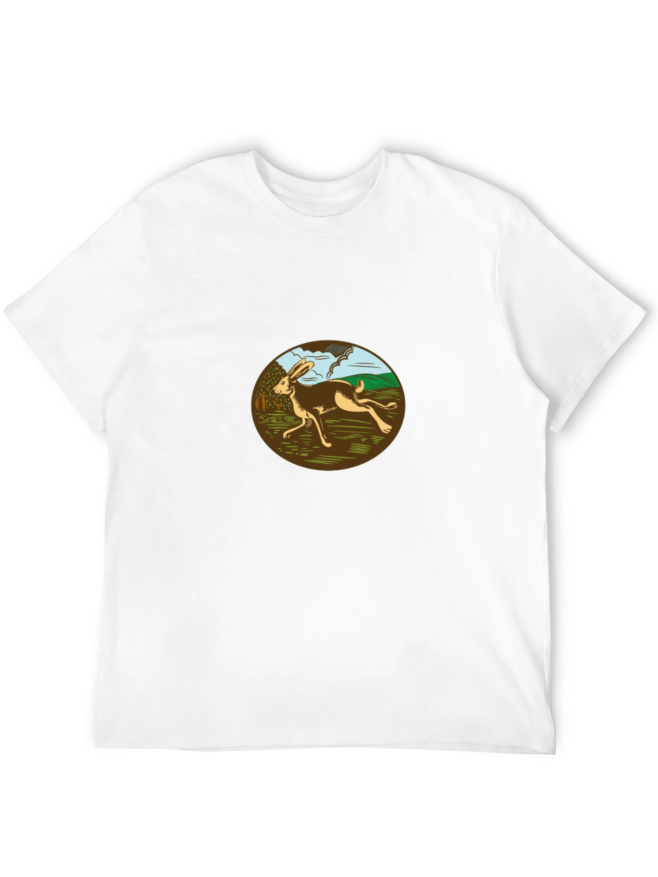 Running Hare Graphic Tee - Black
