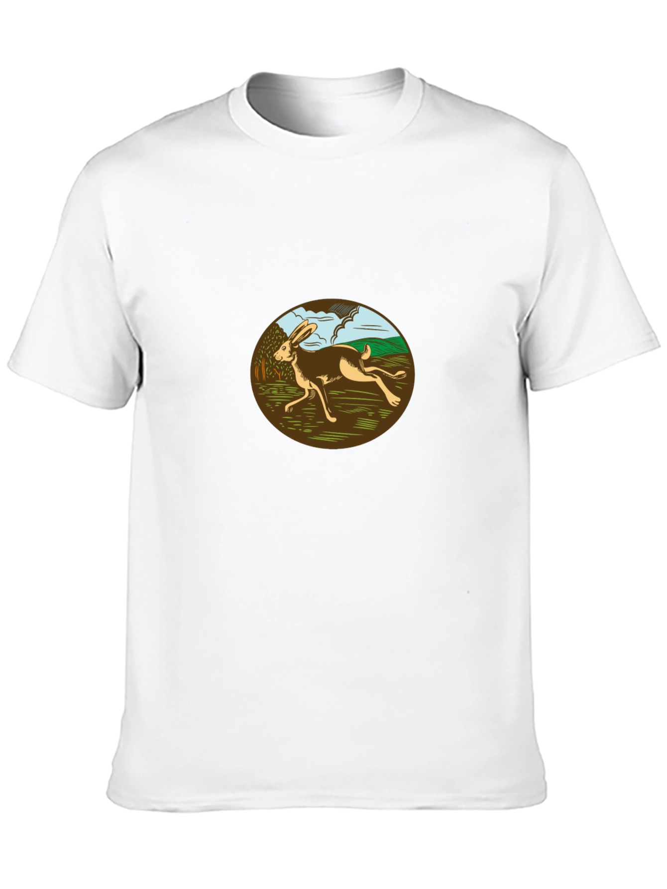 Running Hare Graphic Tee - Black