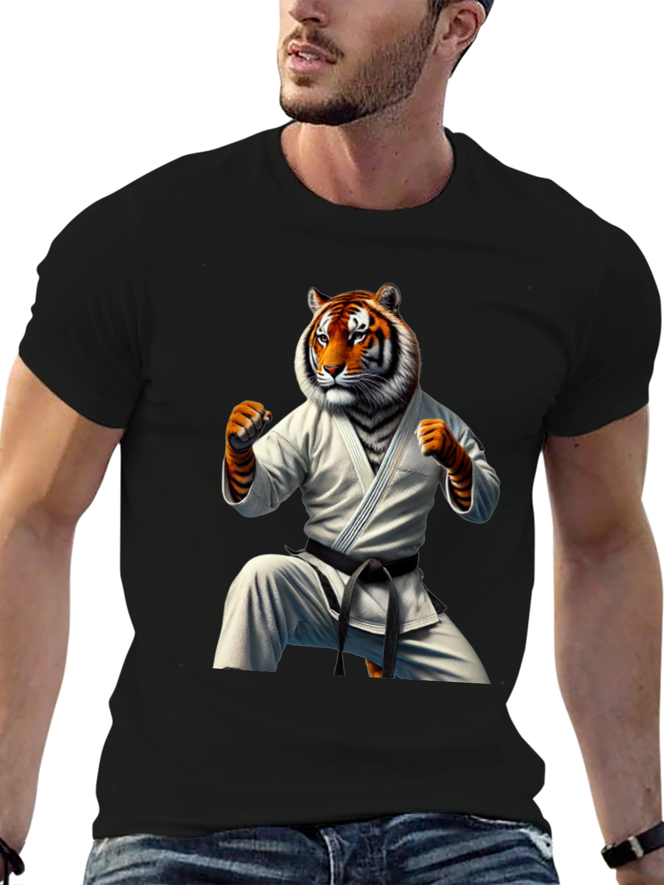 Tiger Karate Black T-Shirt