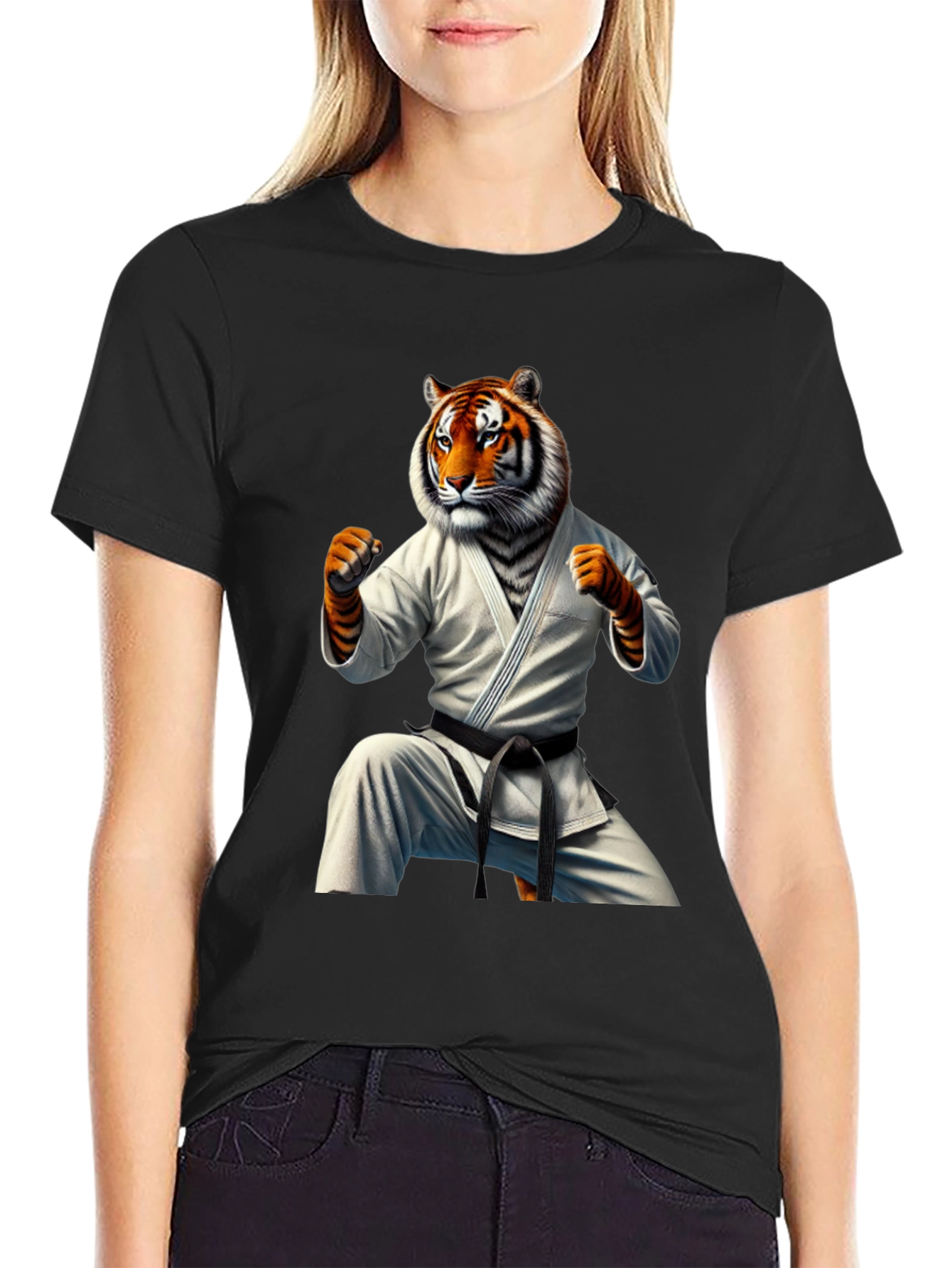 Tiger Karate Black T-Shirt