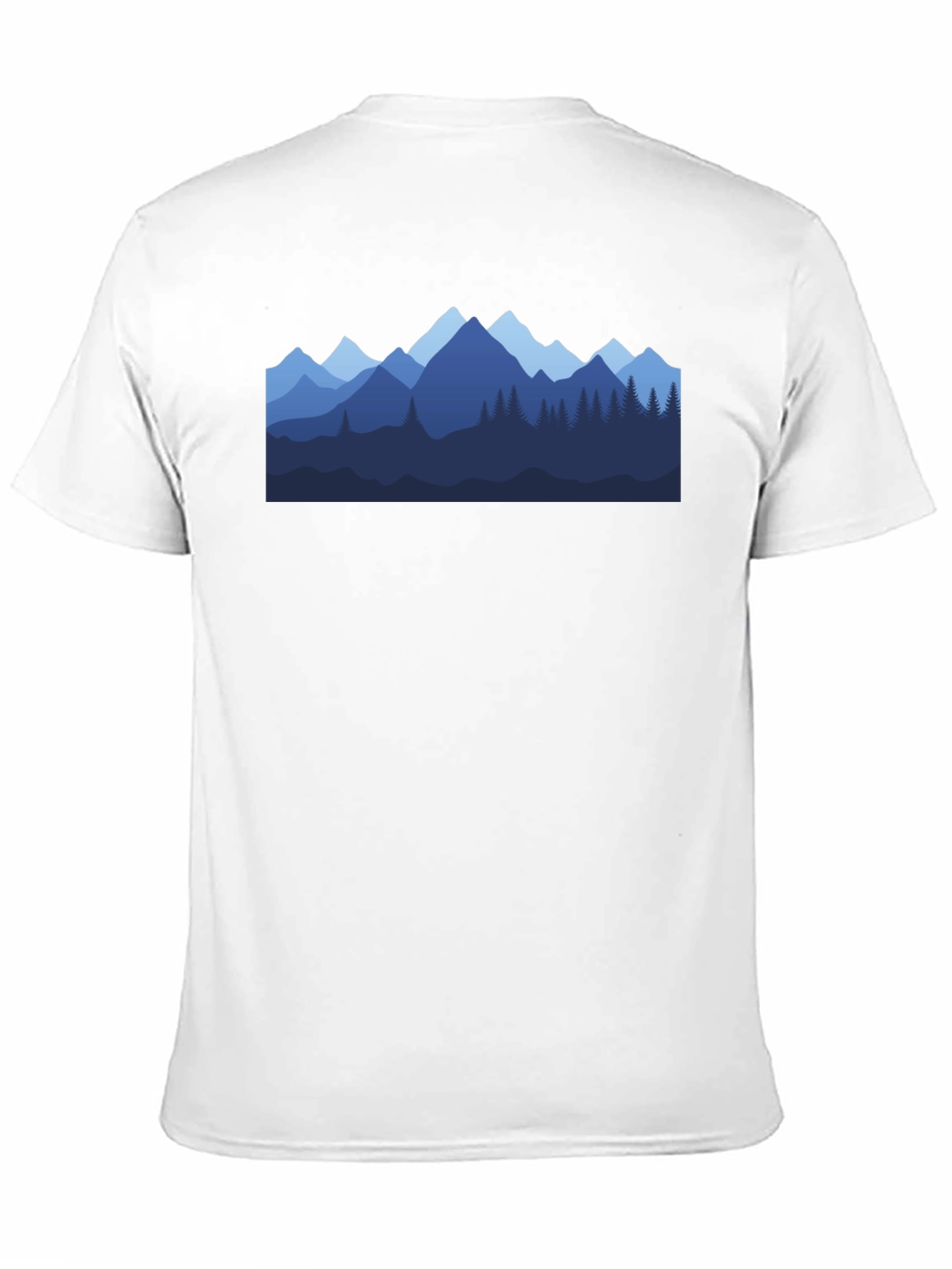 Mountainscape Graphic Tee - Black Cotton Blend