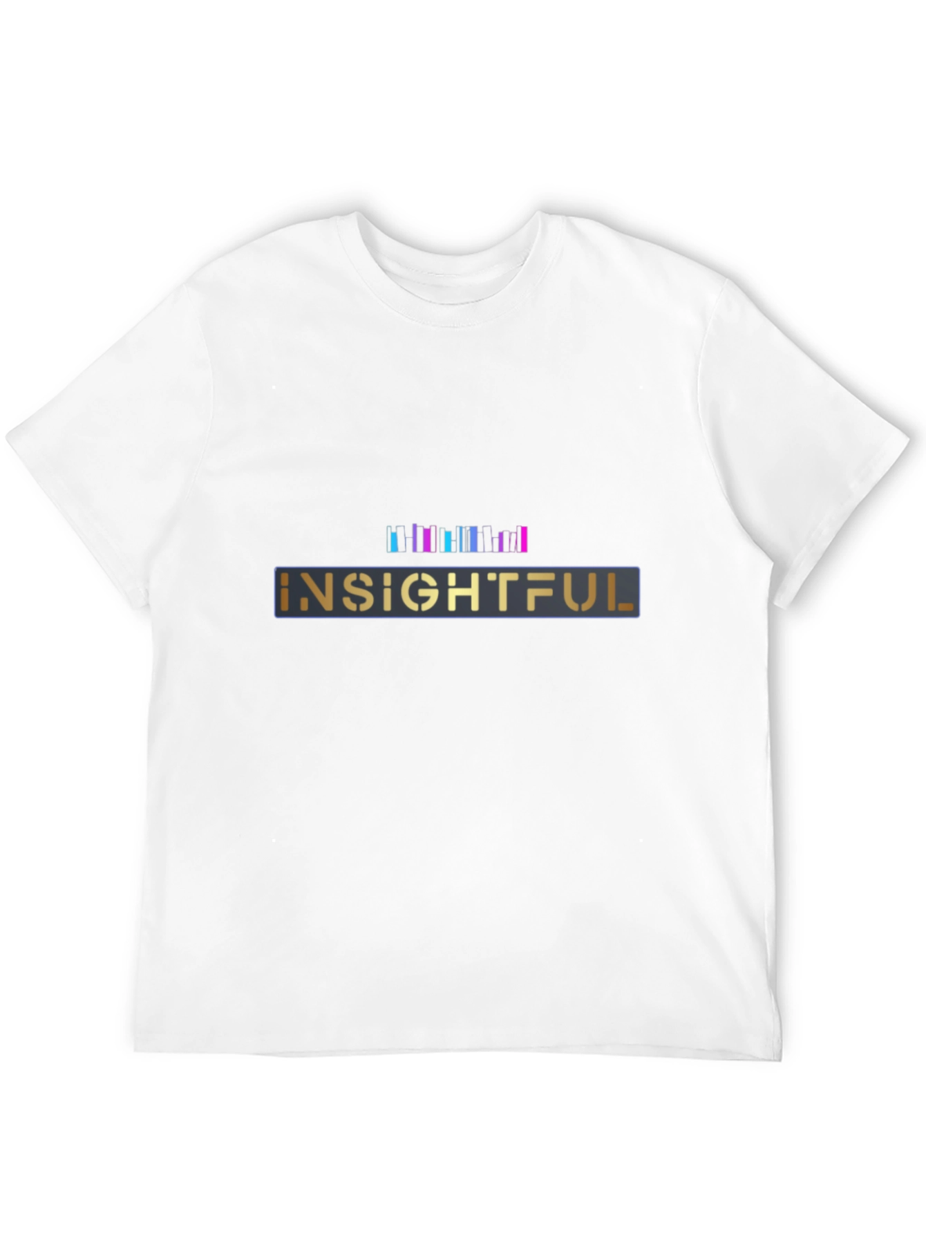Insightful Graphic Tee - Black Casual T-Shirt