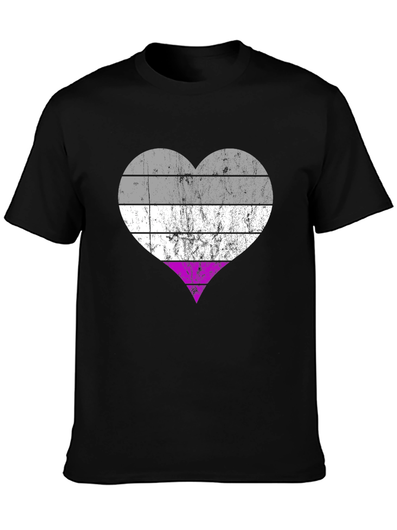 Asexual Pride Heart T-Shirt