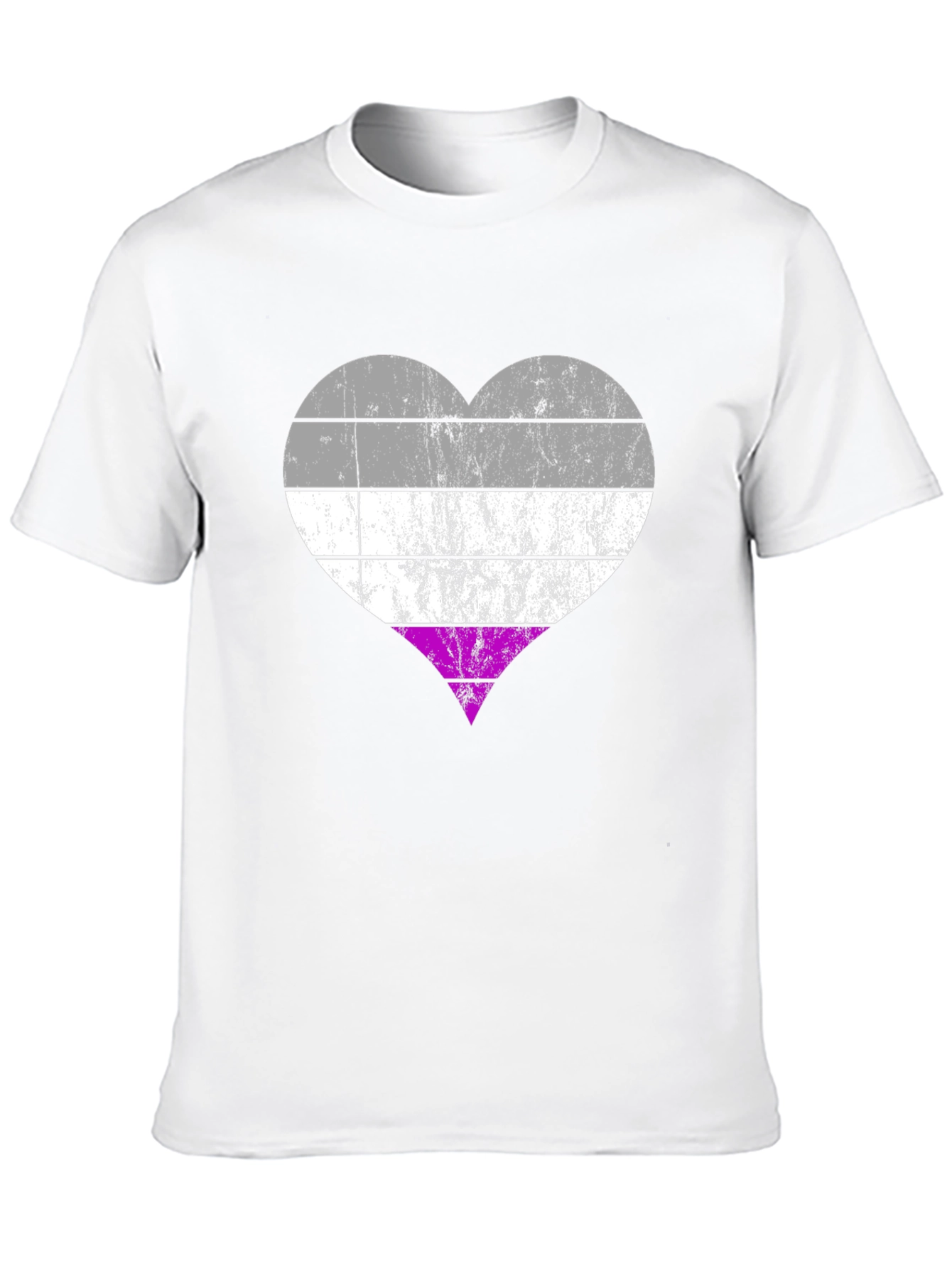 Asexual Pride Heart T-Shirt