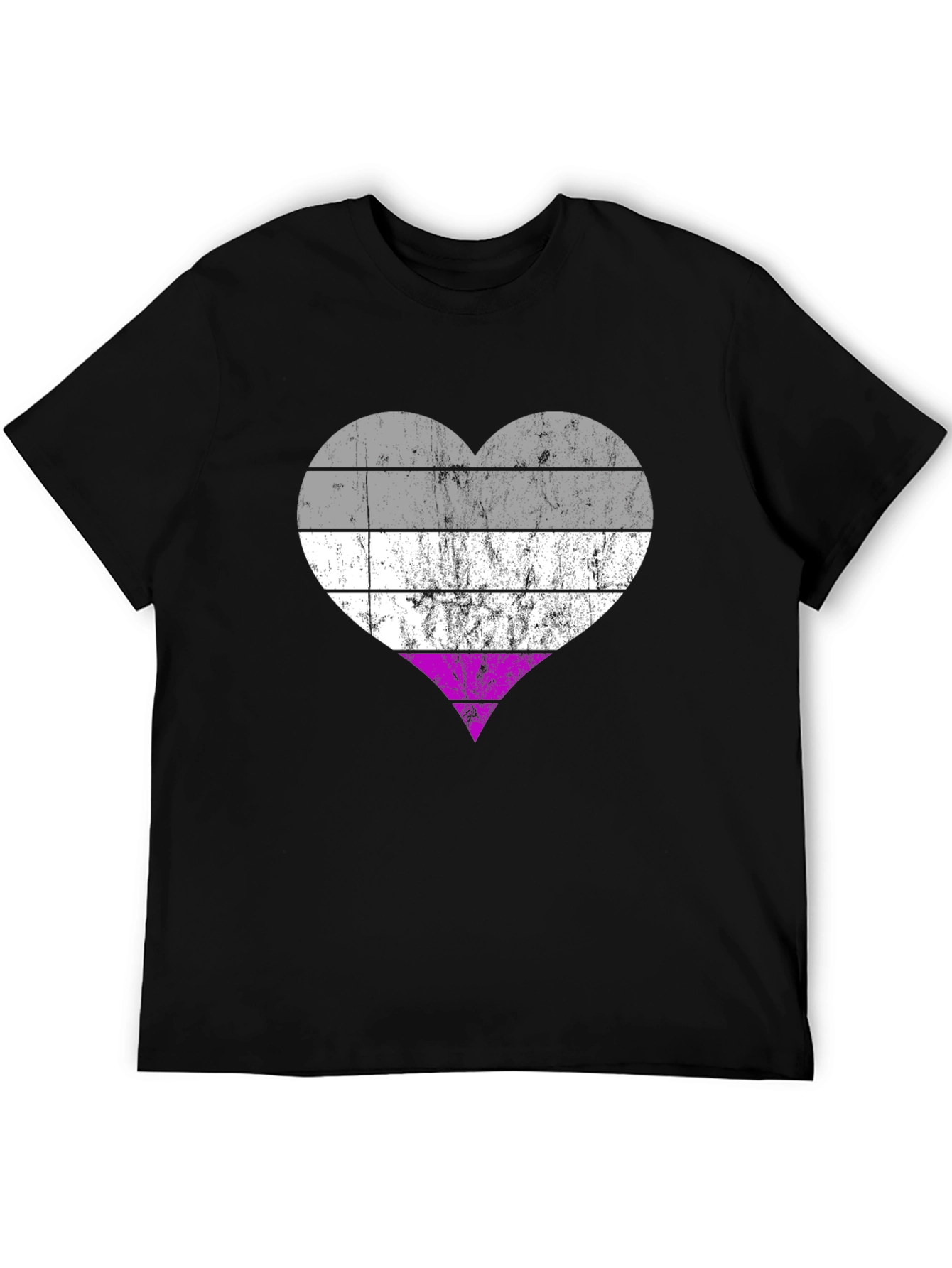 Asexual Pride Heart T-Shirt