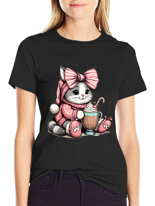 Cute Kitten Cocoa T-Shirt